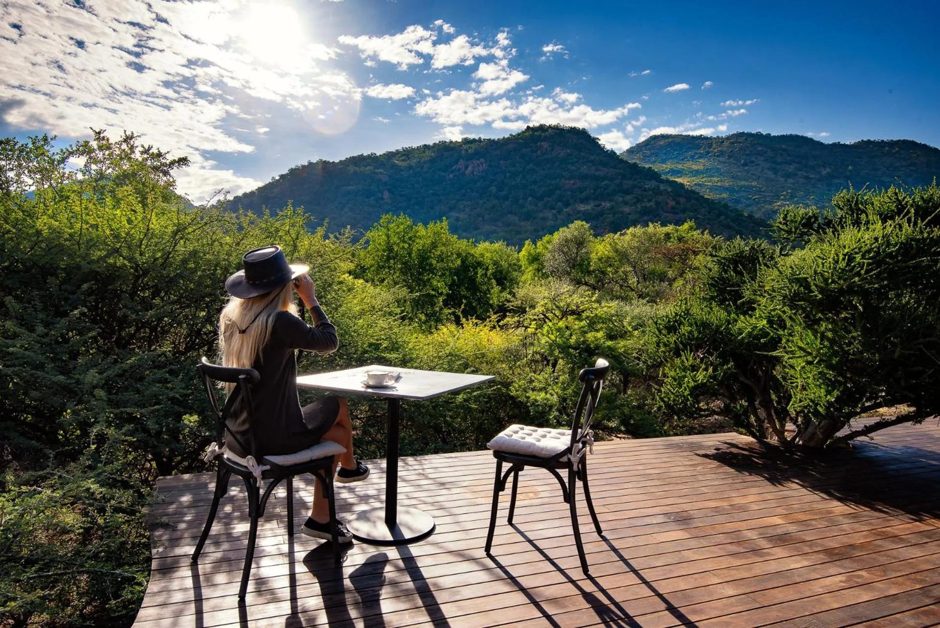 Mountain view in Lush Private Game Lodge