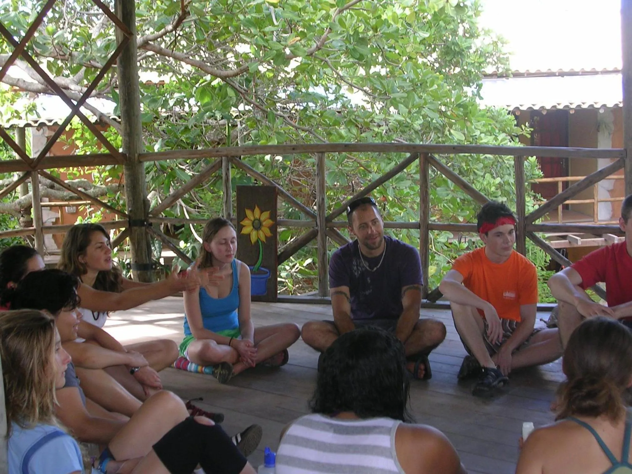 Balcony/Terrace in Imbassaí Pousada Hostel Lujimba