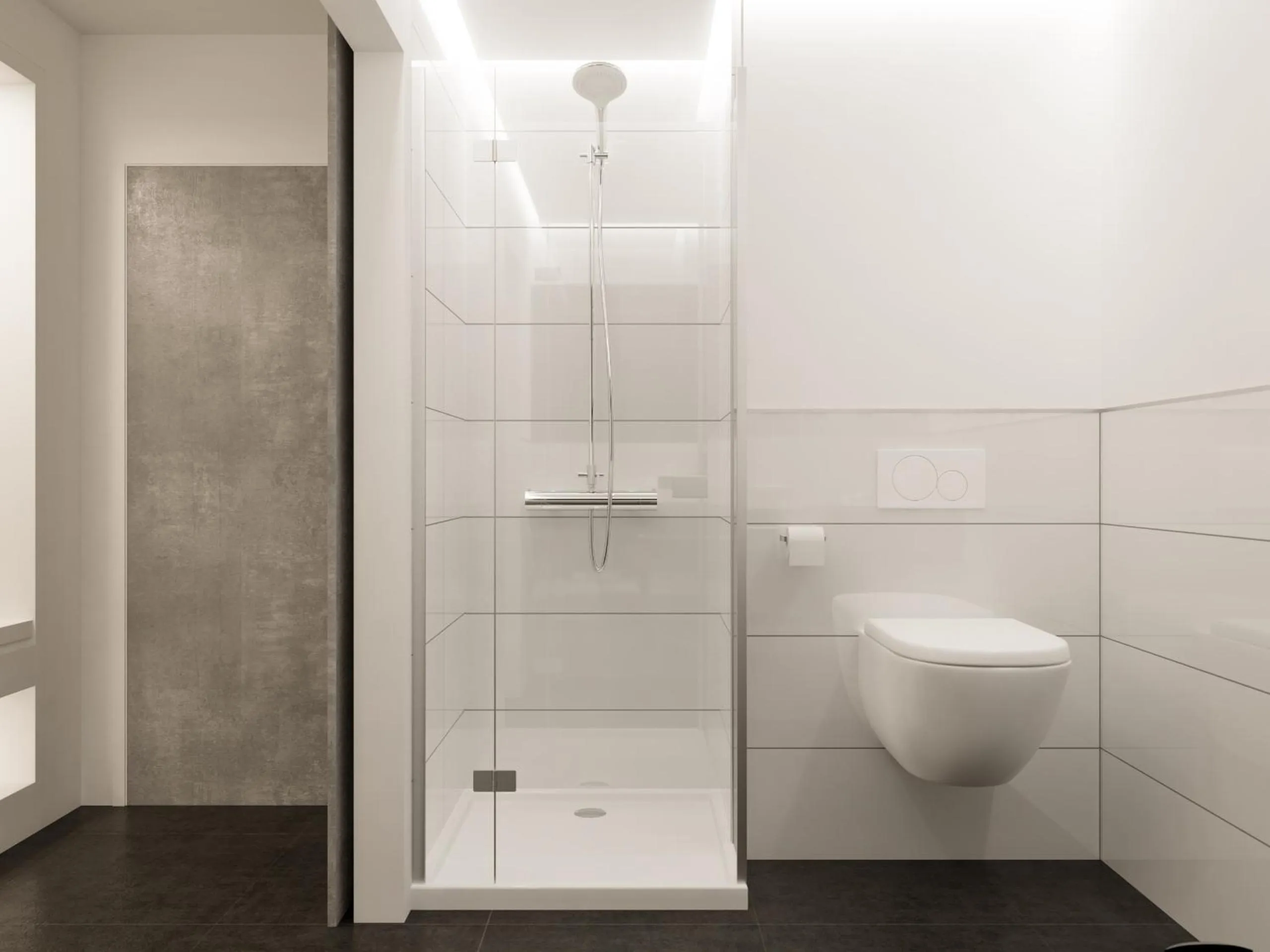 Shower in smartel at The Unbrexit