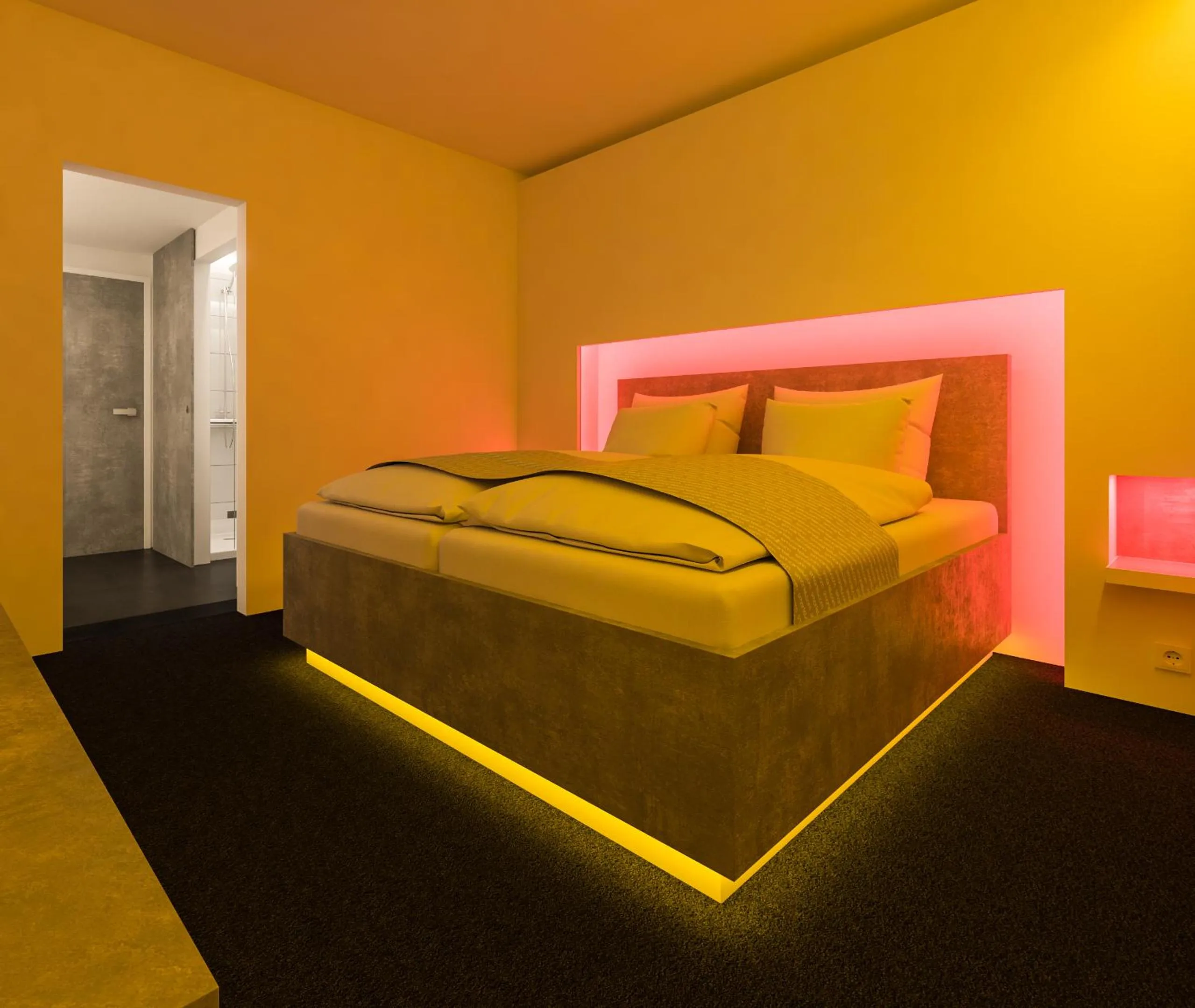 Bed in smartel at The Unbrexit