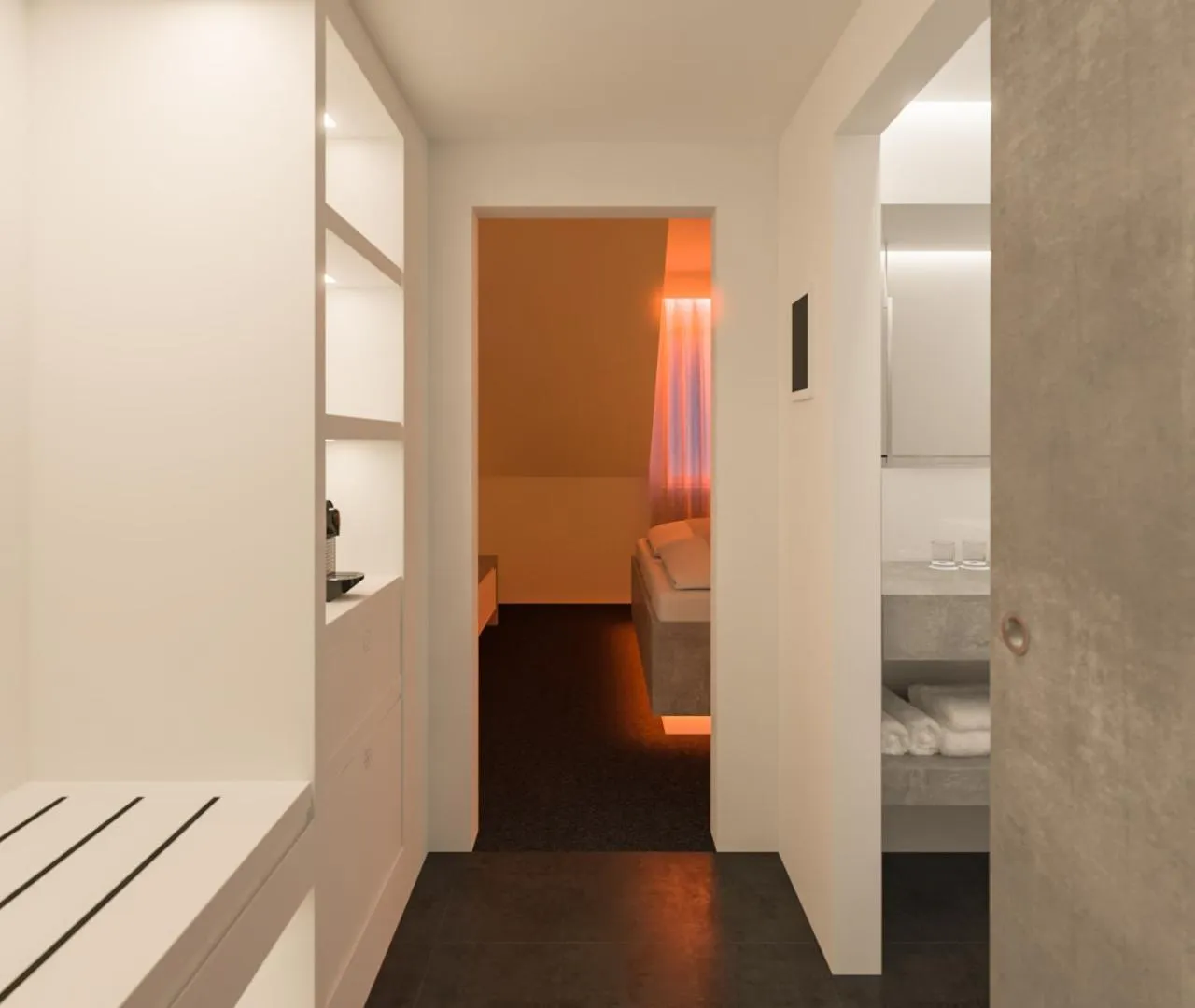 Photo of the whole room, Bed in smartel at The Unbrexit