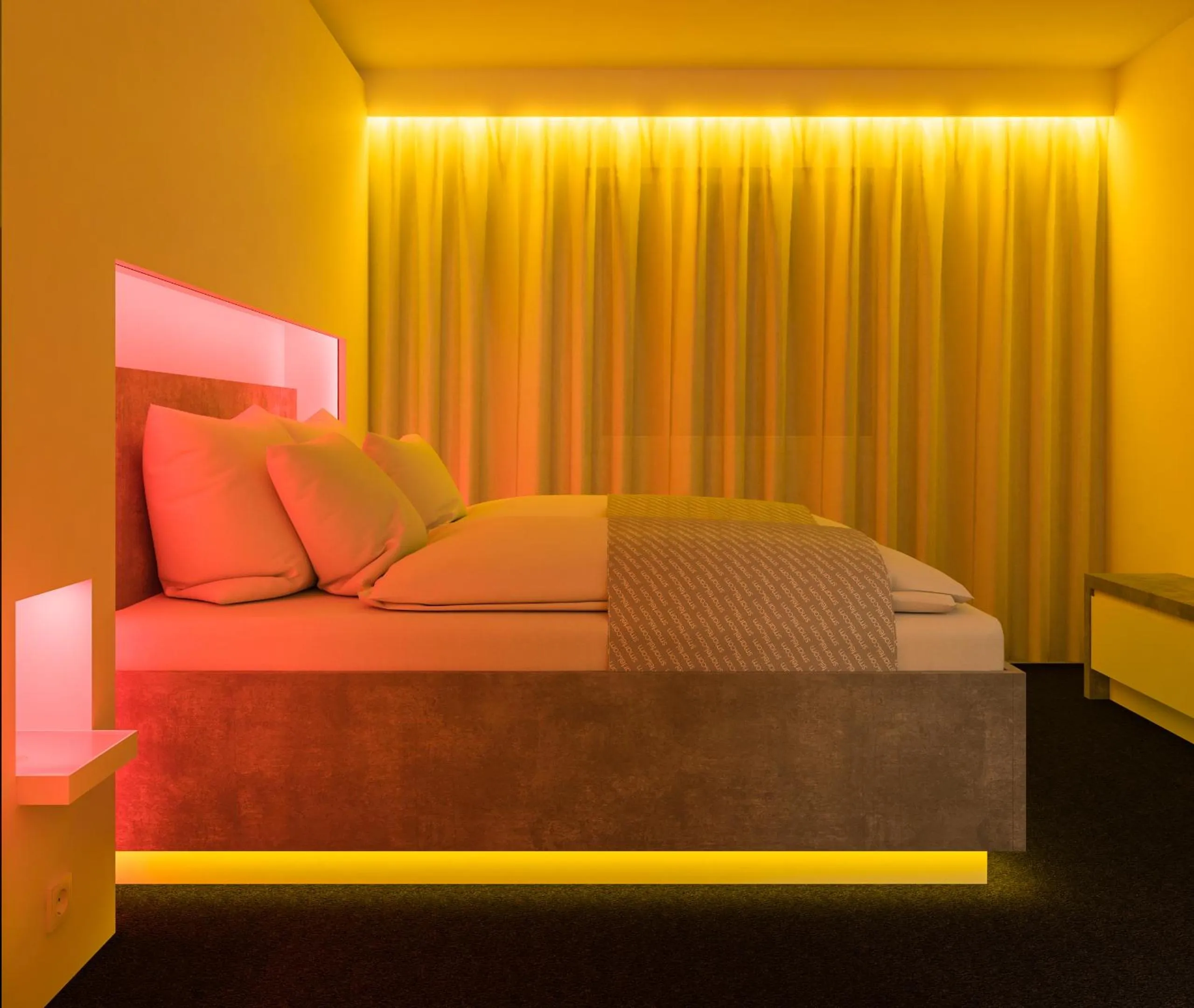 Bed in smartel at The Unbrexit