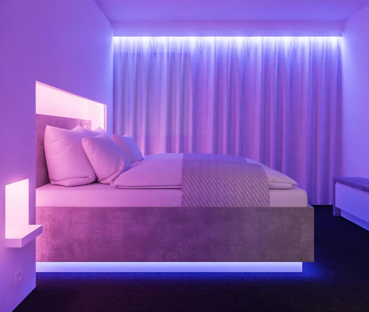 Bed in smartel at The Unbrexit