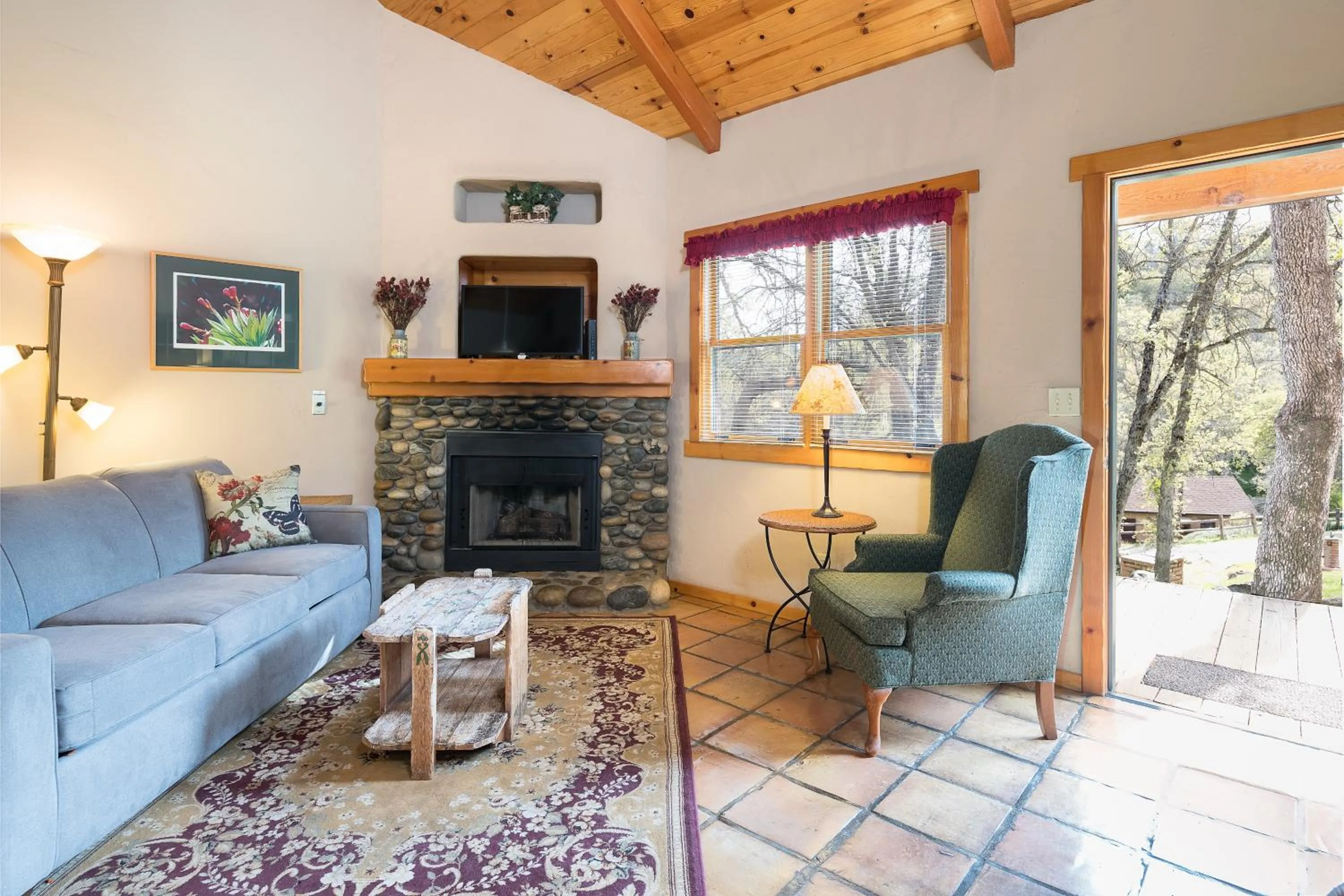 Living room in Homestead Cottages