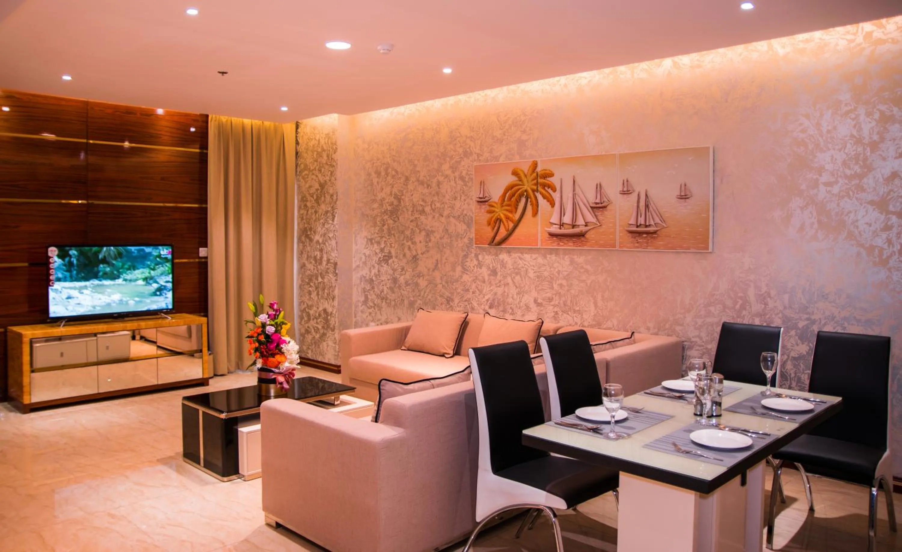 Living room in City Park Hotel Apartments