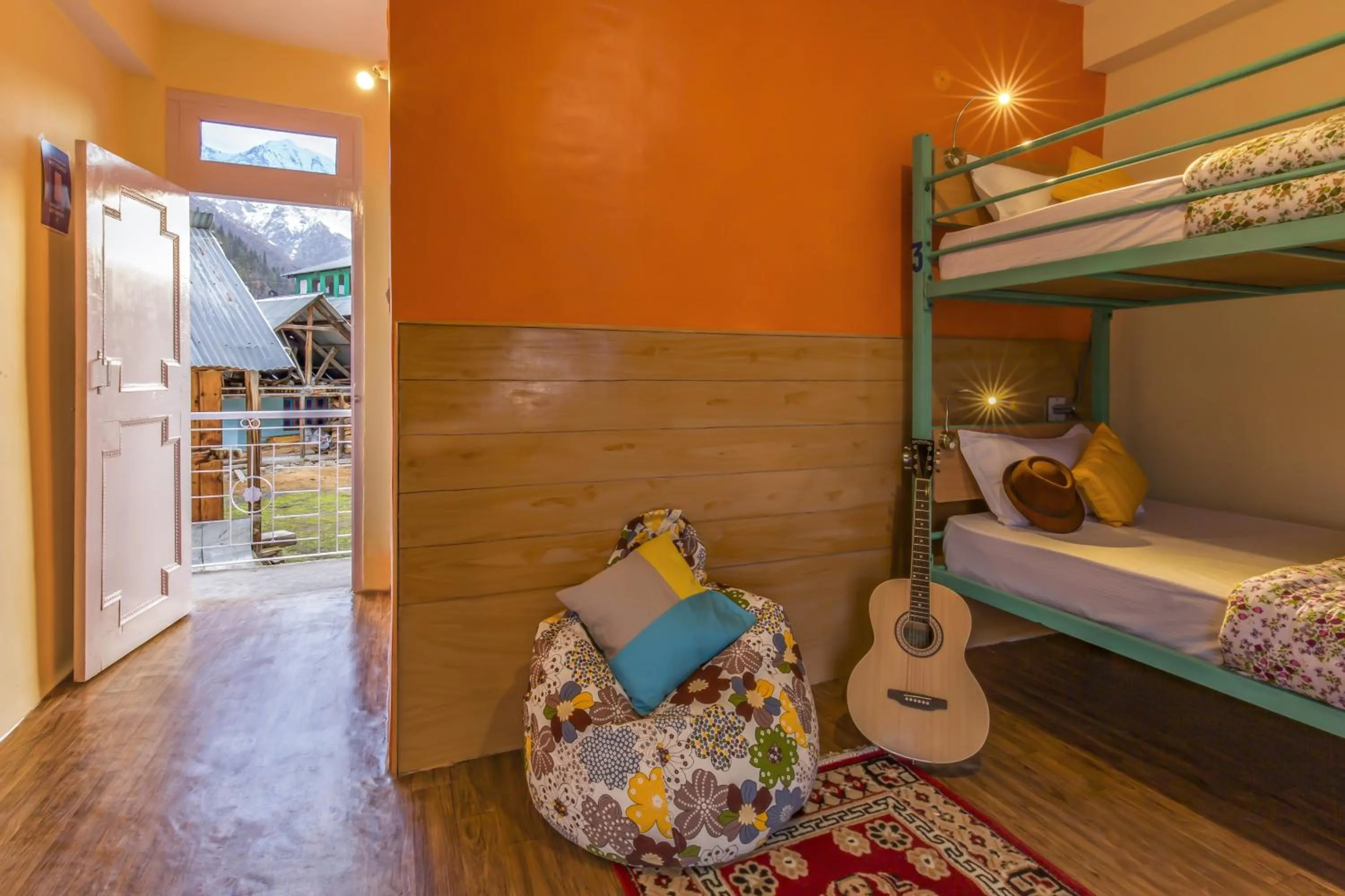 Spring, Bed in Zostel Chitkul