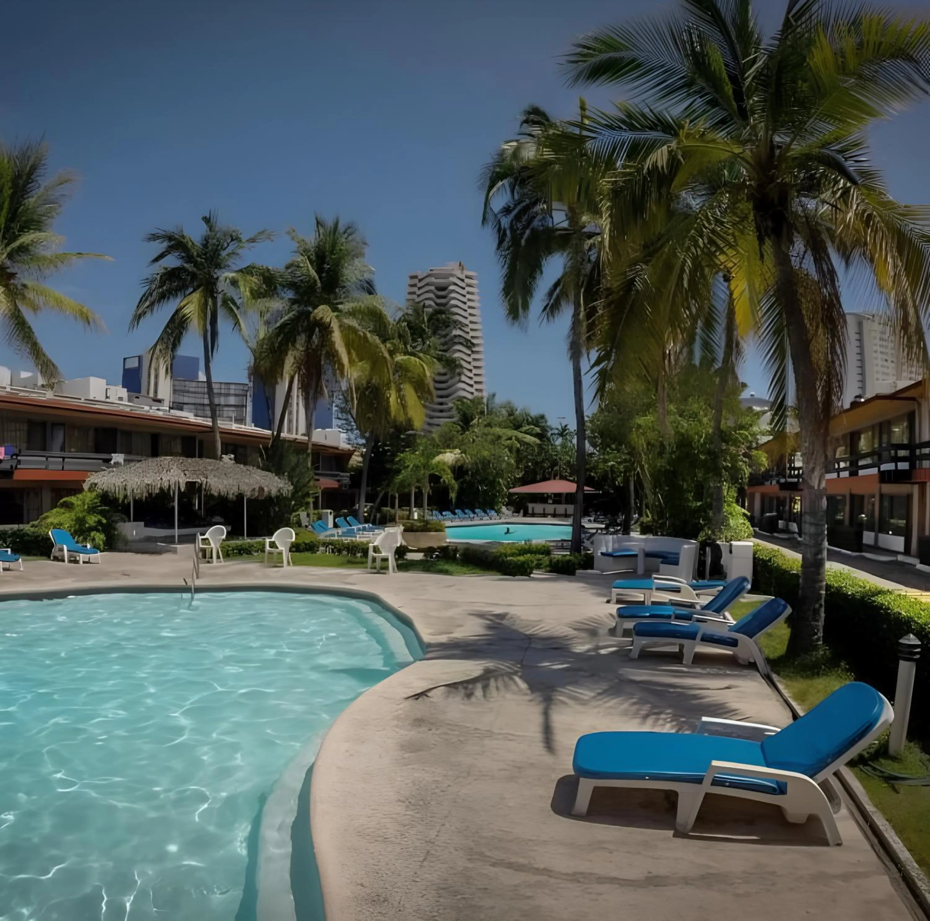 Swimming pool in Hotel Bali-Hai Acapulco