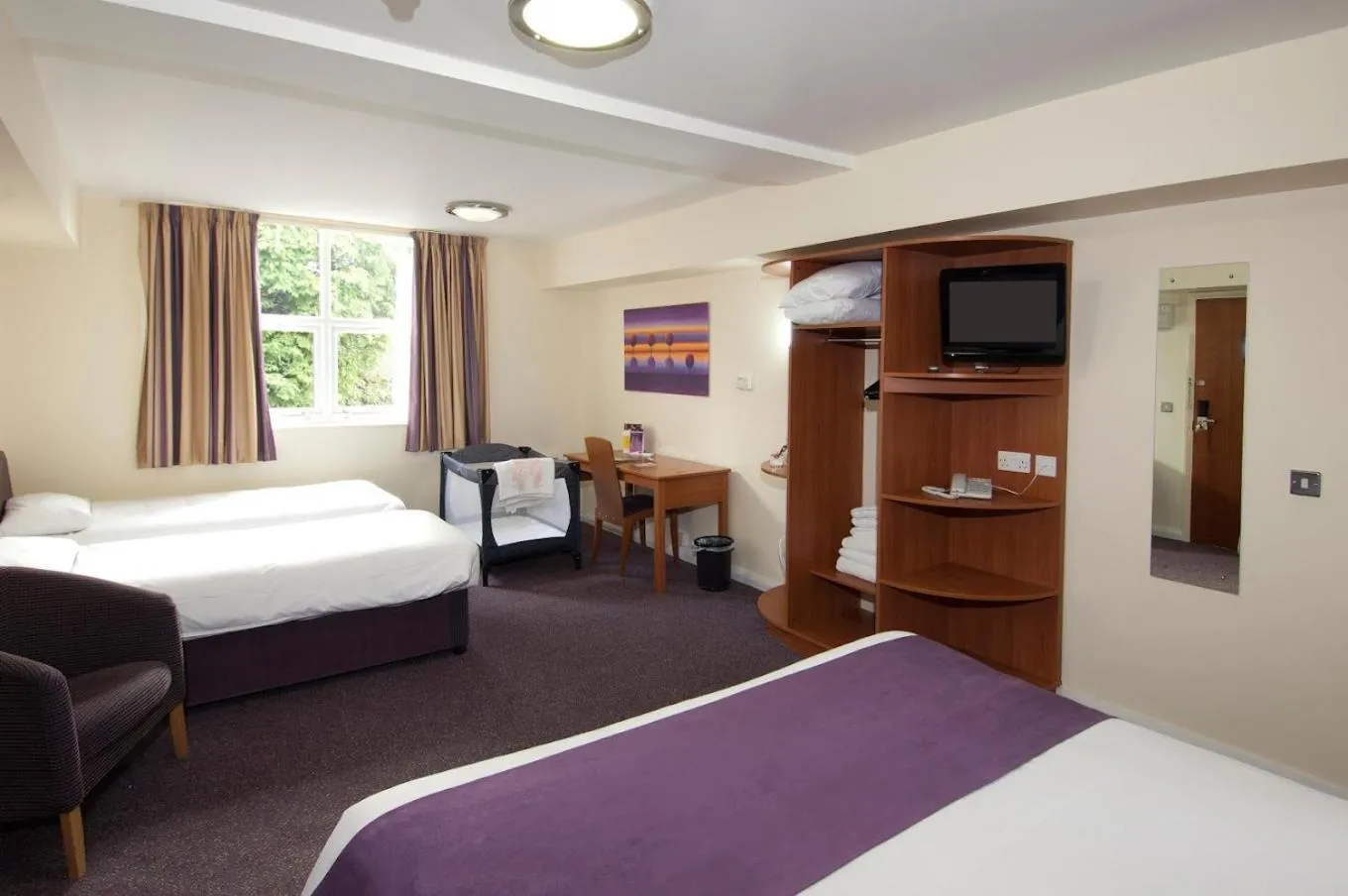 Bedroom, Bed in Milestone Peterborough Hotel A1M, Sure Hotel Collection by Best Western