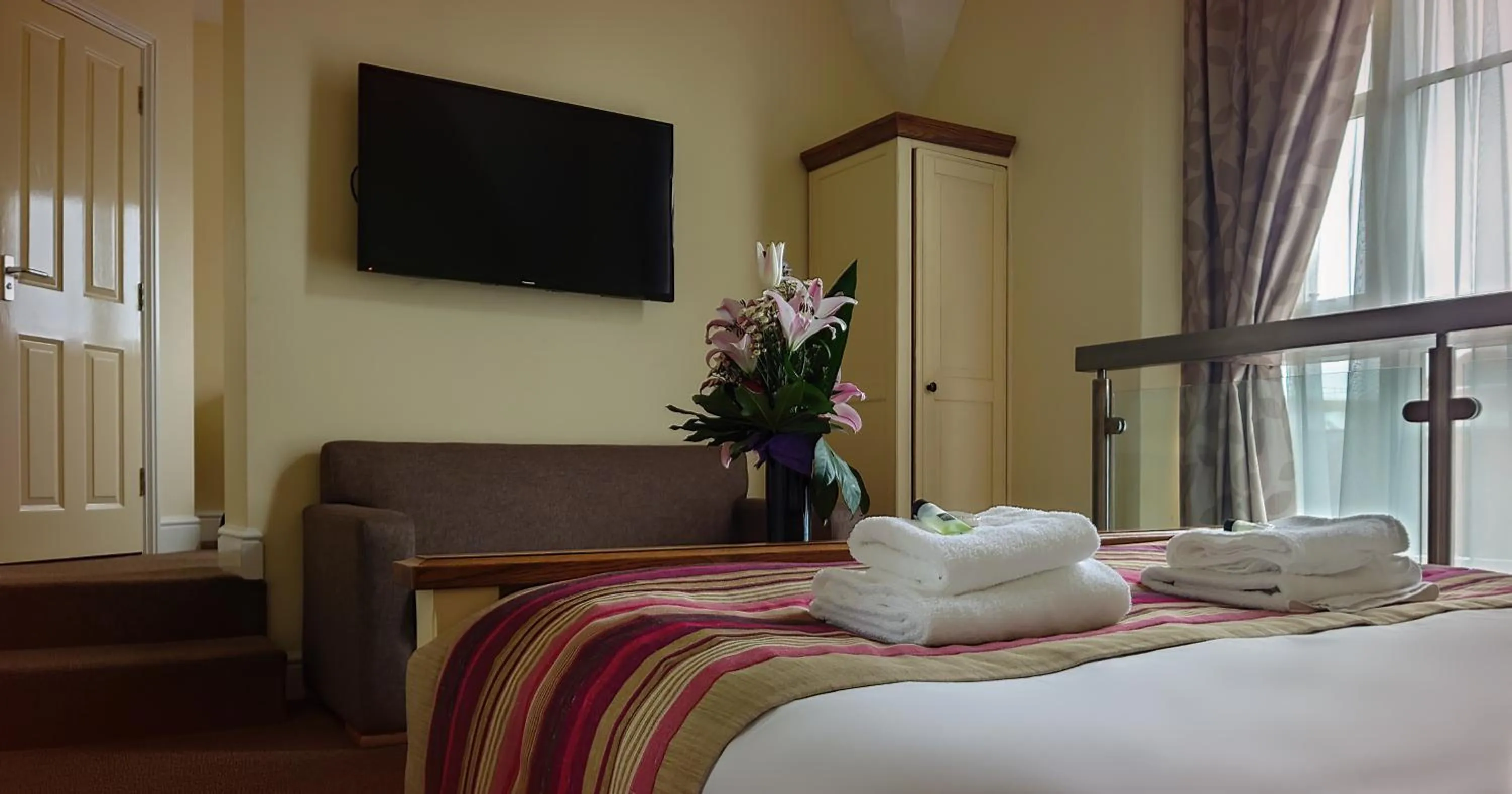 Bed in The Crown Hotel