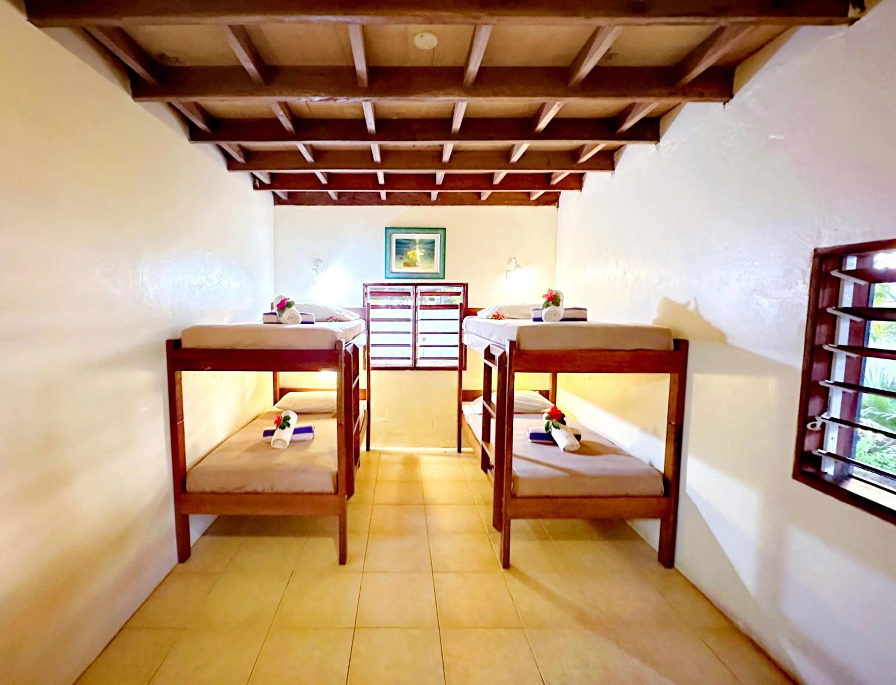 Bed in Hideaway Island Resort