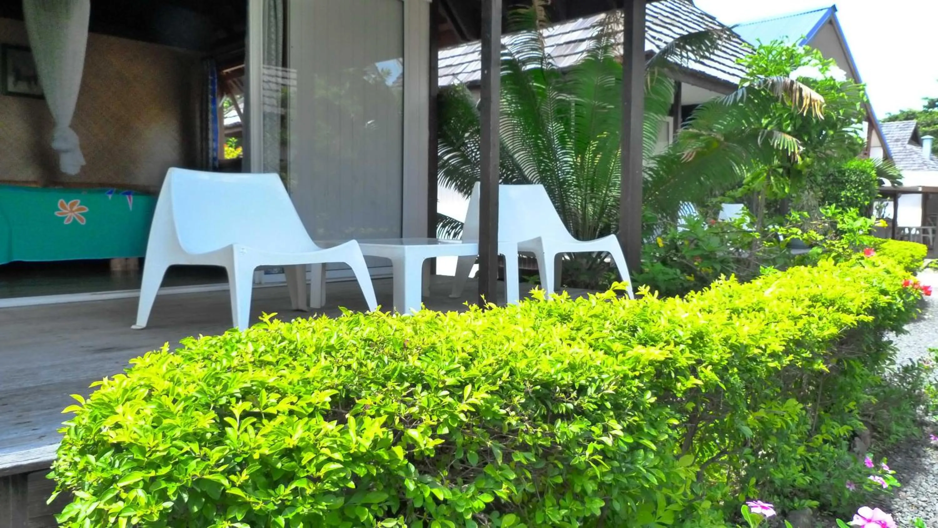 Balcony/Terrace in Pension Motu Iti