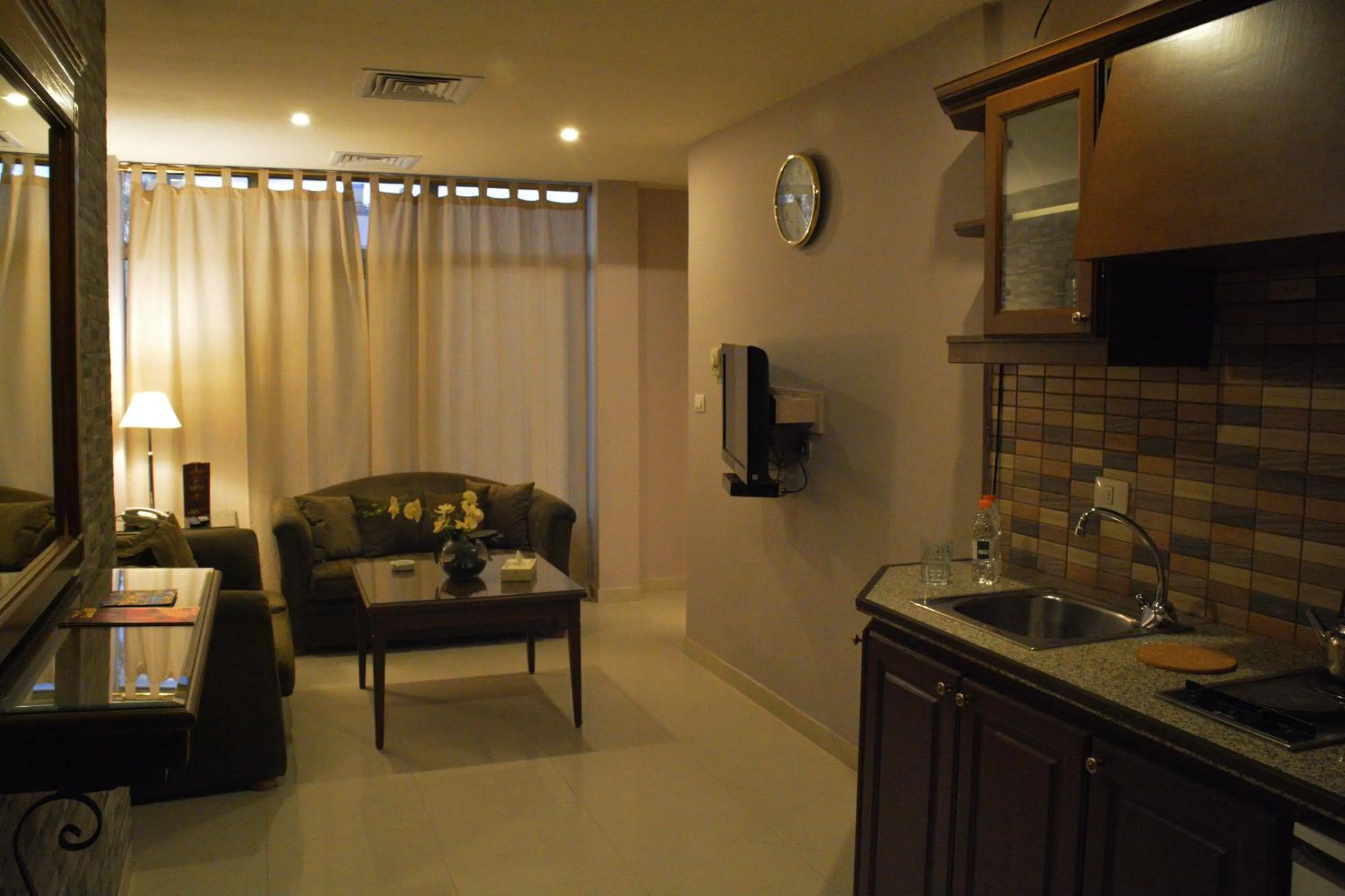 Living room in Capri Hotel Suites