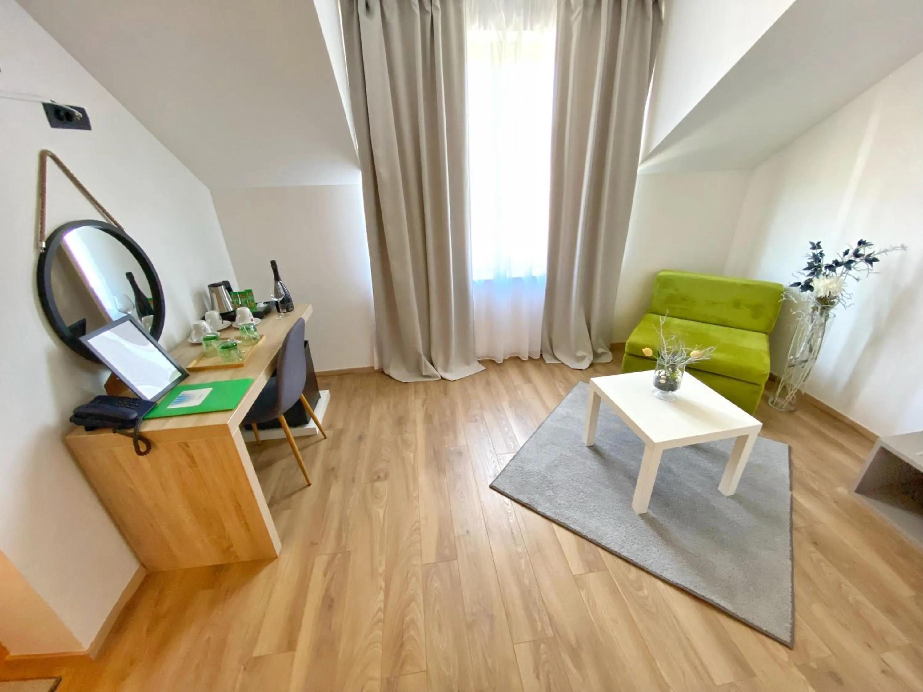 Seating area in 16 Lakes Hotel