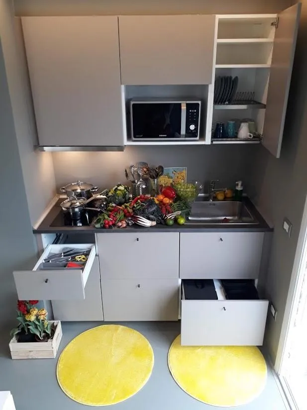 Kitchen or kitchenette in L'ALBEROCASA Eco Residence