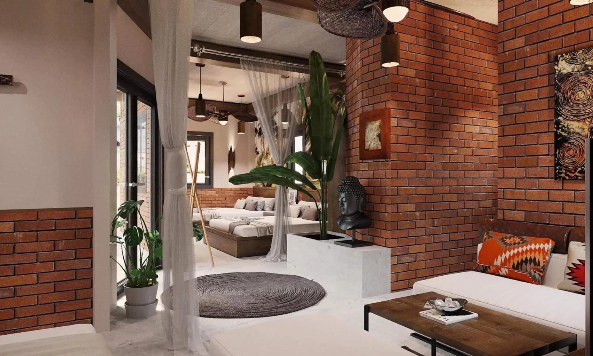 Bed in Long Hải Channel Beach Resort