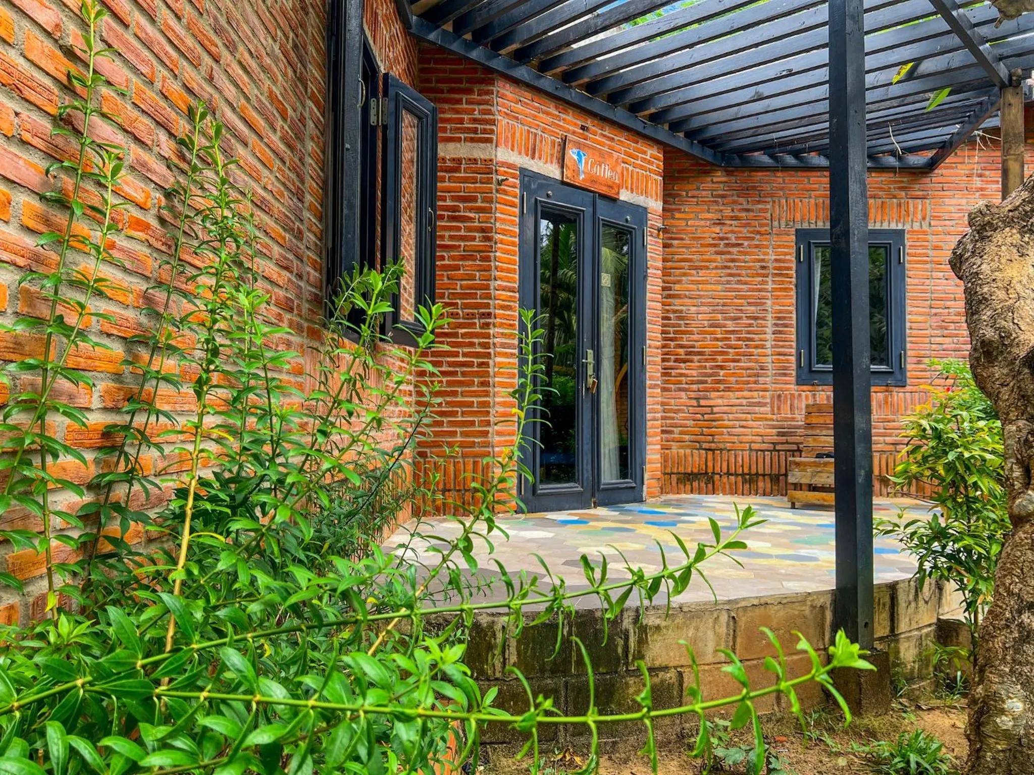 Garden view in Long Hải Channel Beach Resort