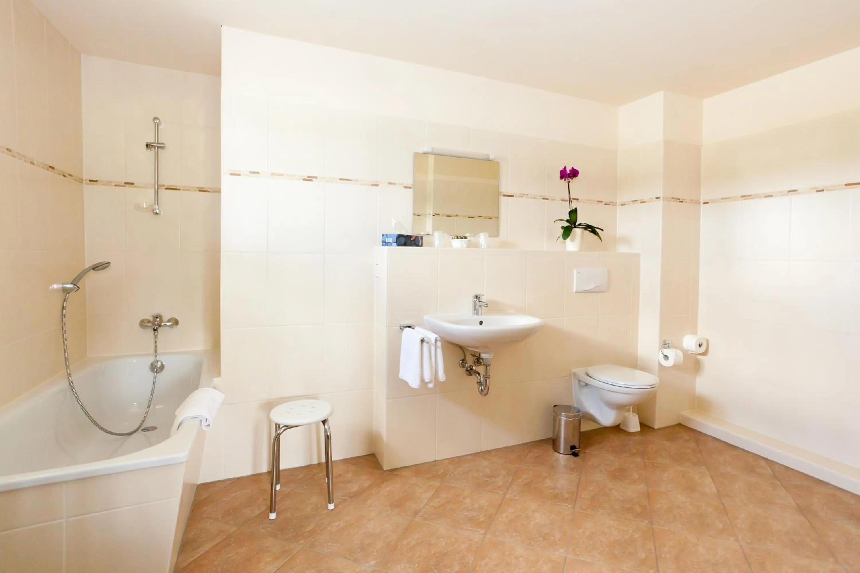 Bathroom in Gastwirtschaft & Hotel Hallescher Anger