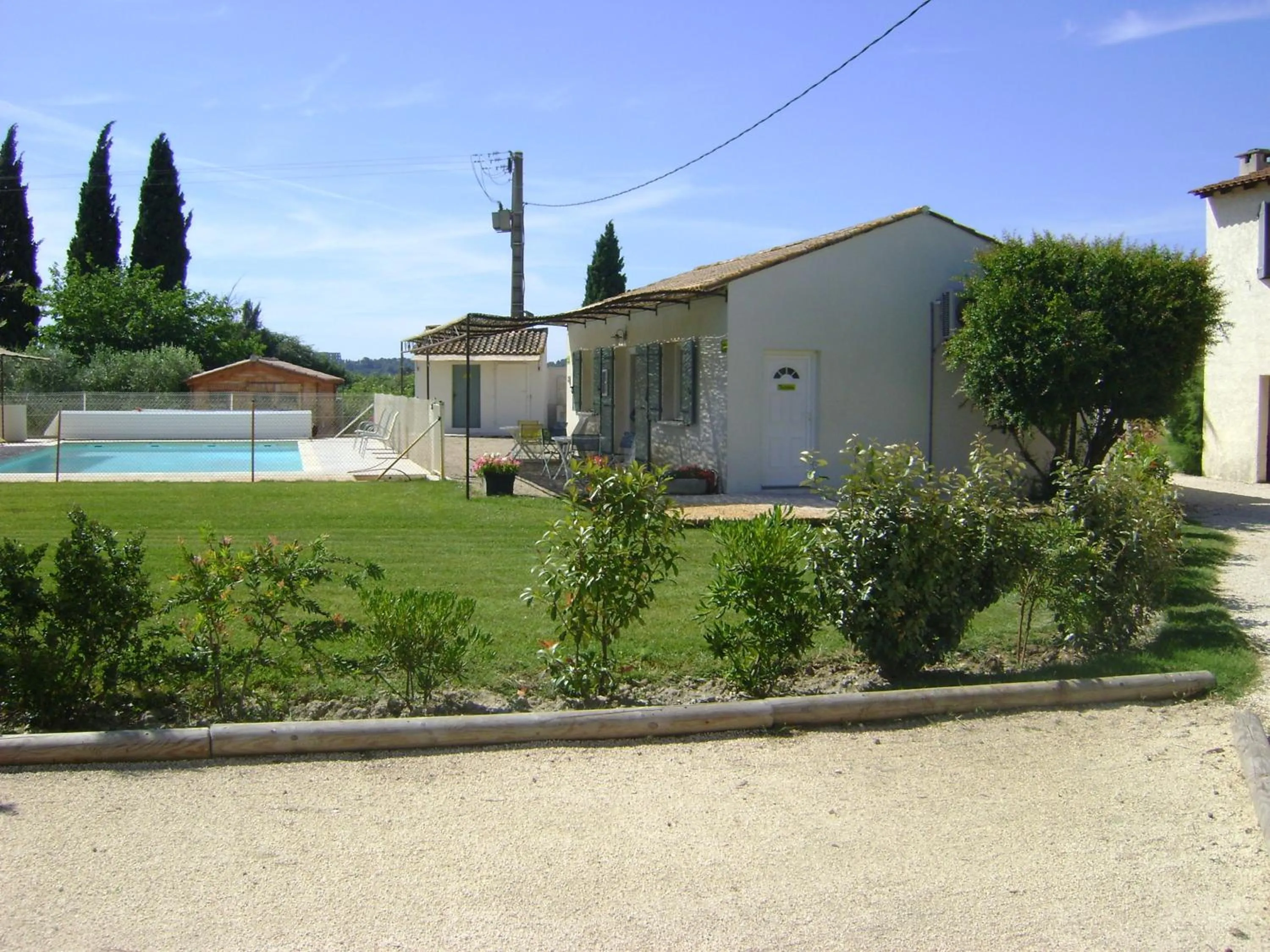 Garden in Logis Hotel des Granges