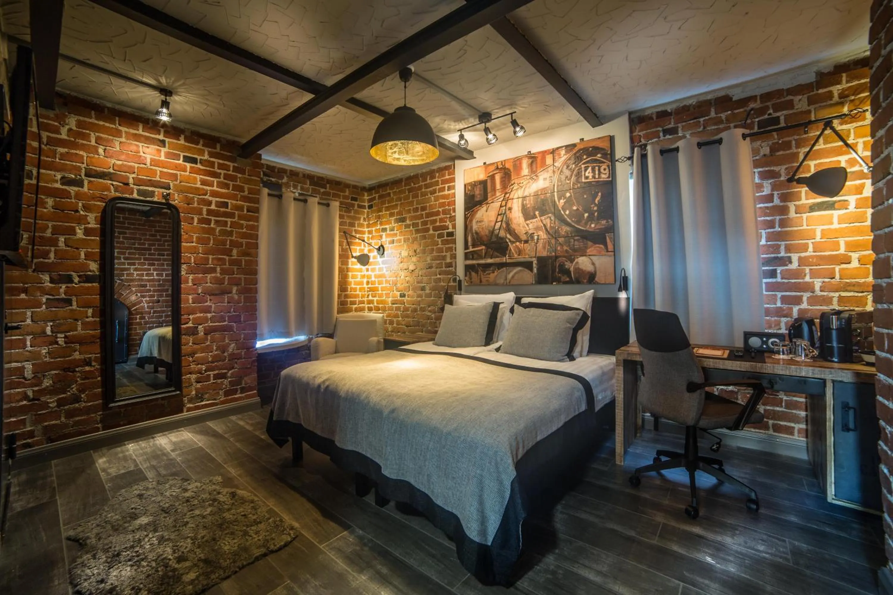 Bed in Hotelli-Ravintola Alma