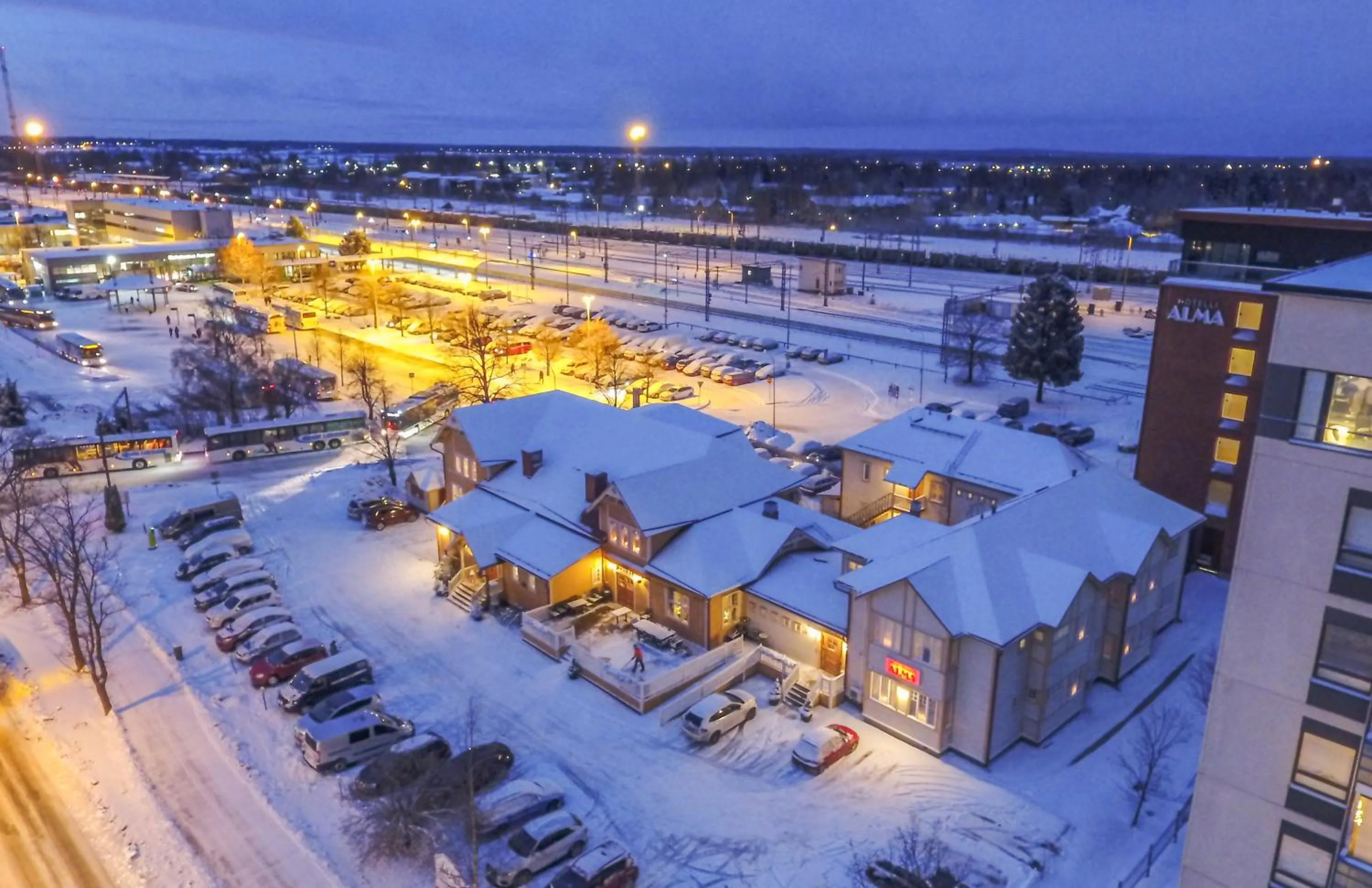 Bird's eye view in Hotelli-Ravintola Alma