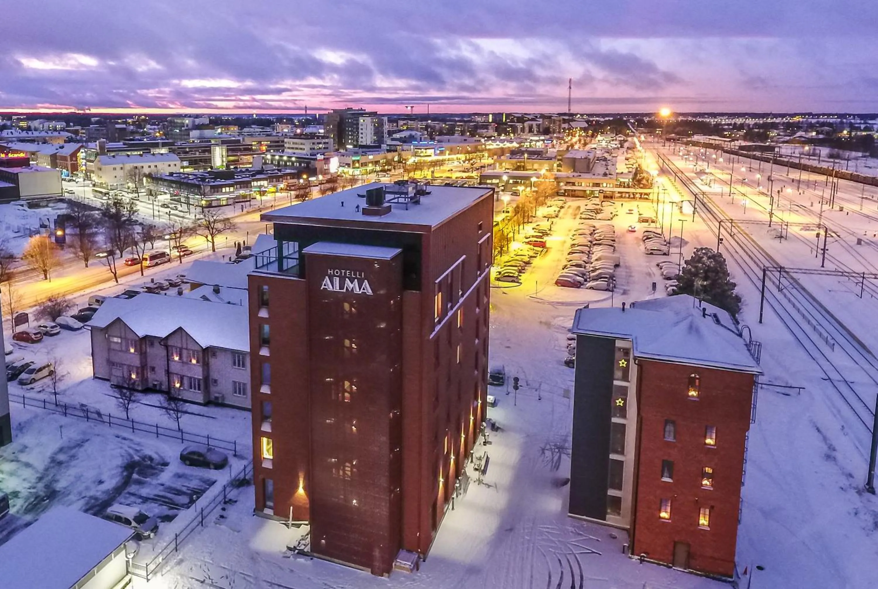 Bird's eye view in Hotelli-Ravintola Alma