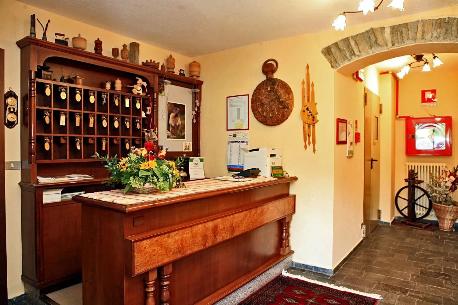 Lobby or reception in Albergo Le Marmotte