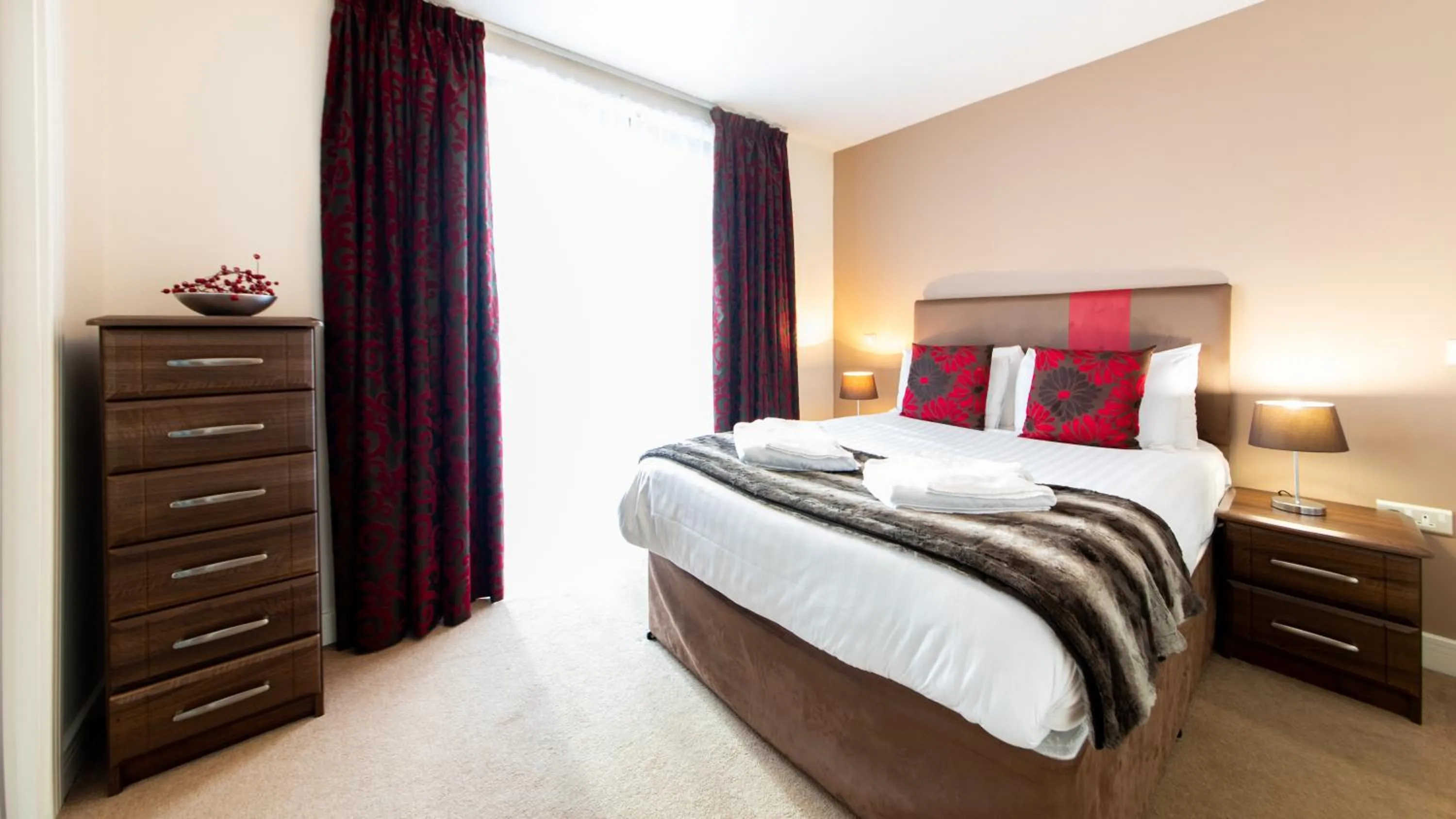 Bed in The Spires Serviced Apartments Birmingham