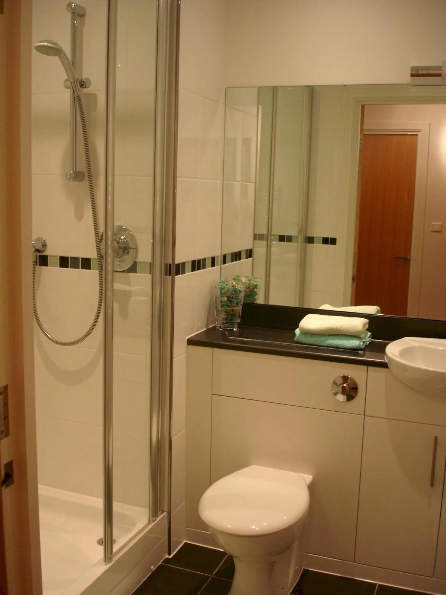 Shower in The Spires Serviced Apartments Birmingham