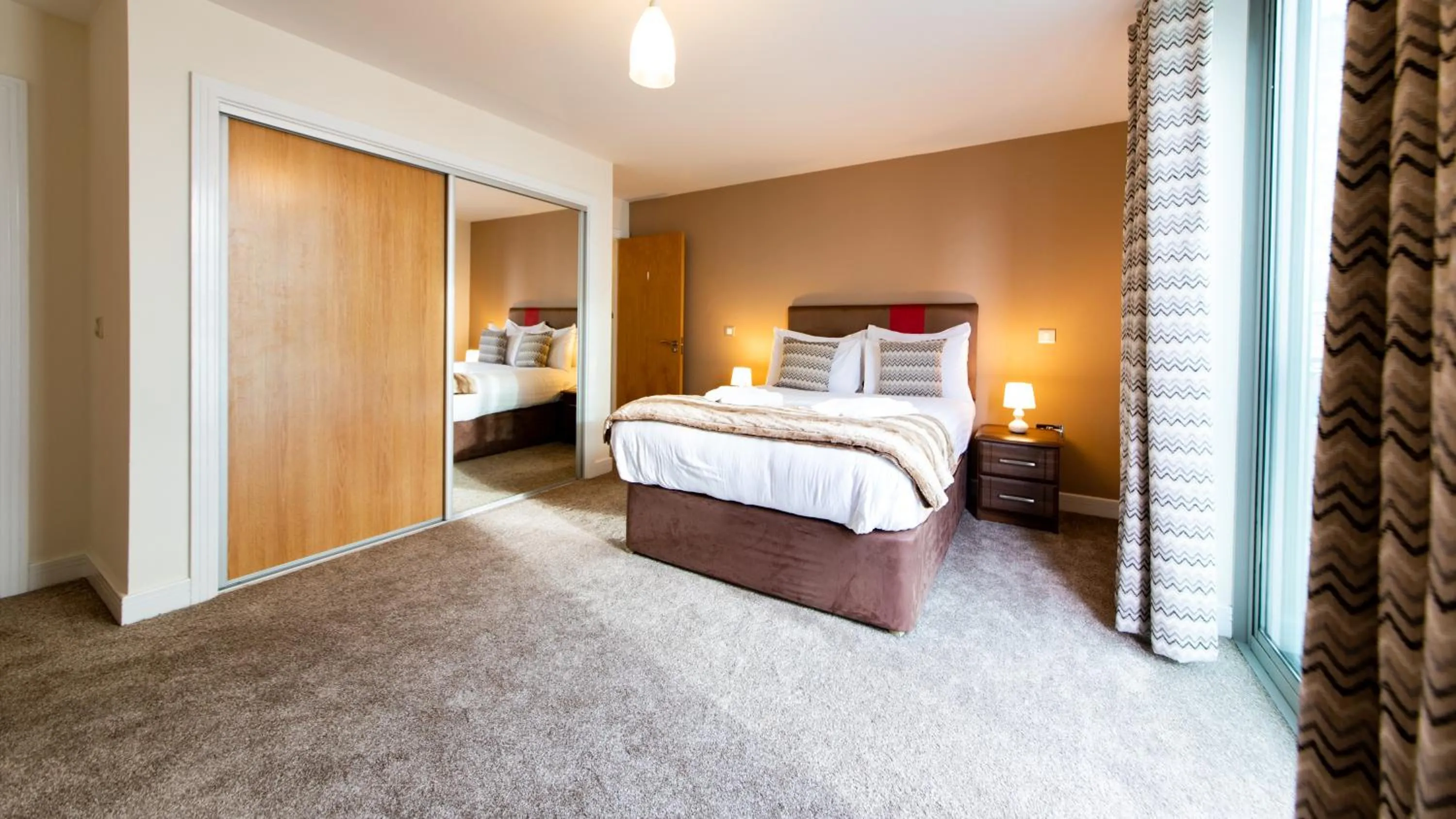 Bed in The Spires Serviced Apartments Birmingham