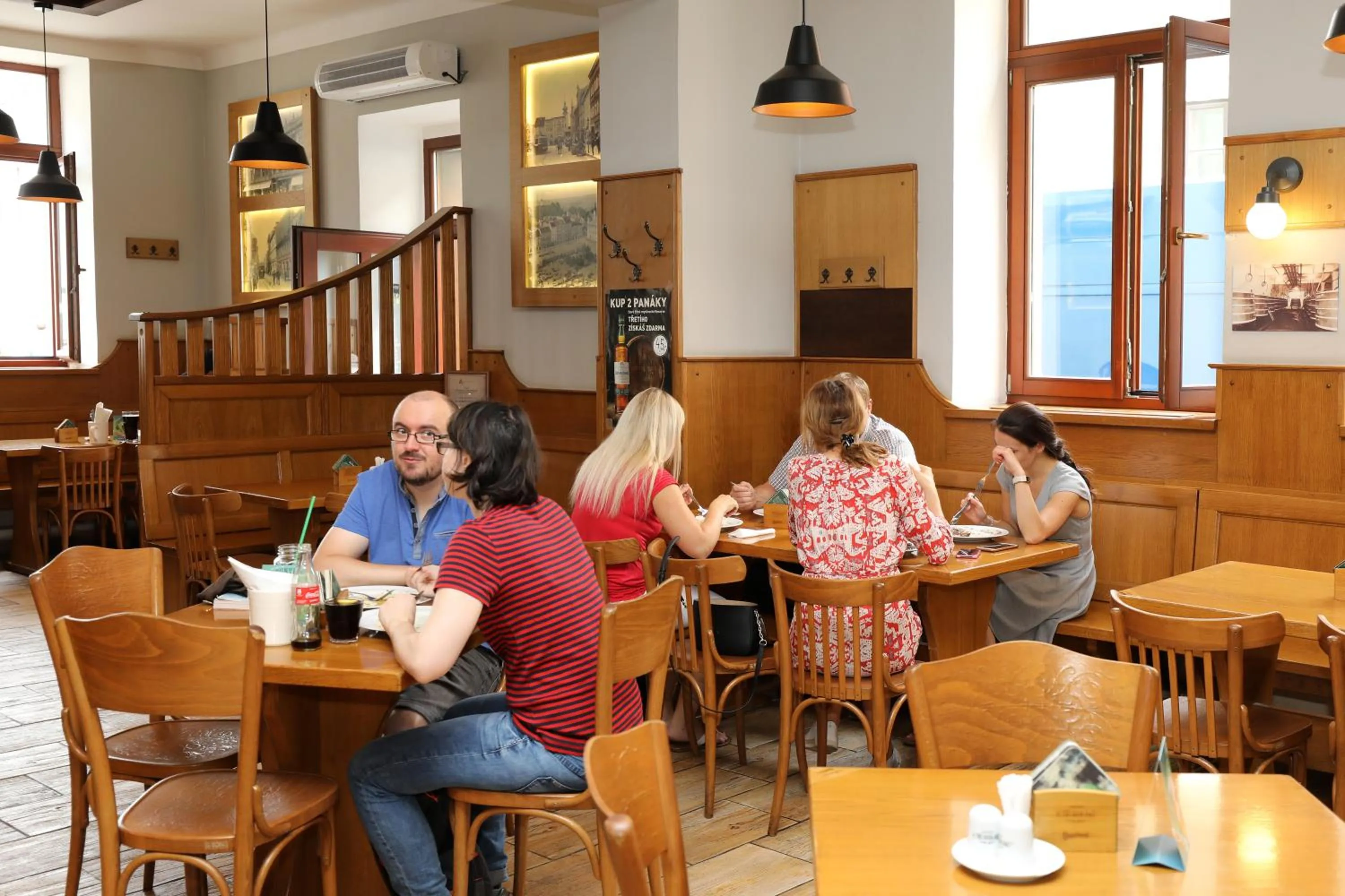 group of guests in Pension U Tří sedláků