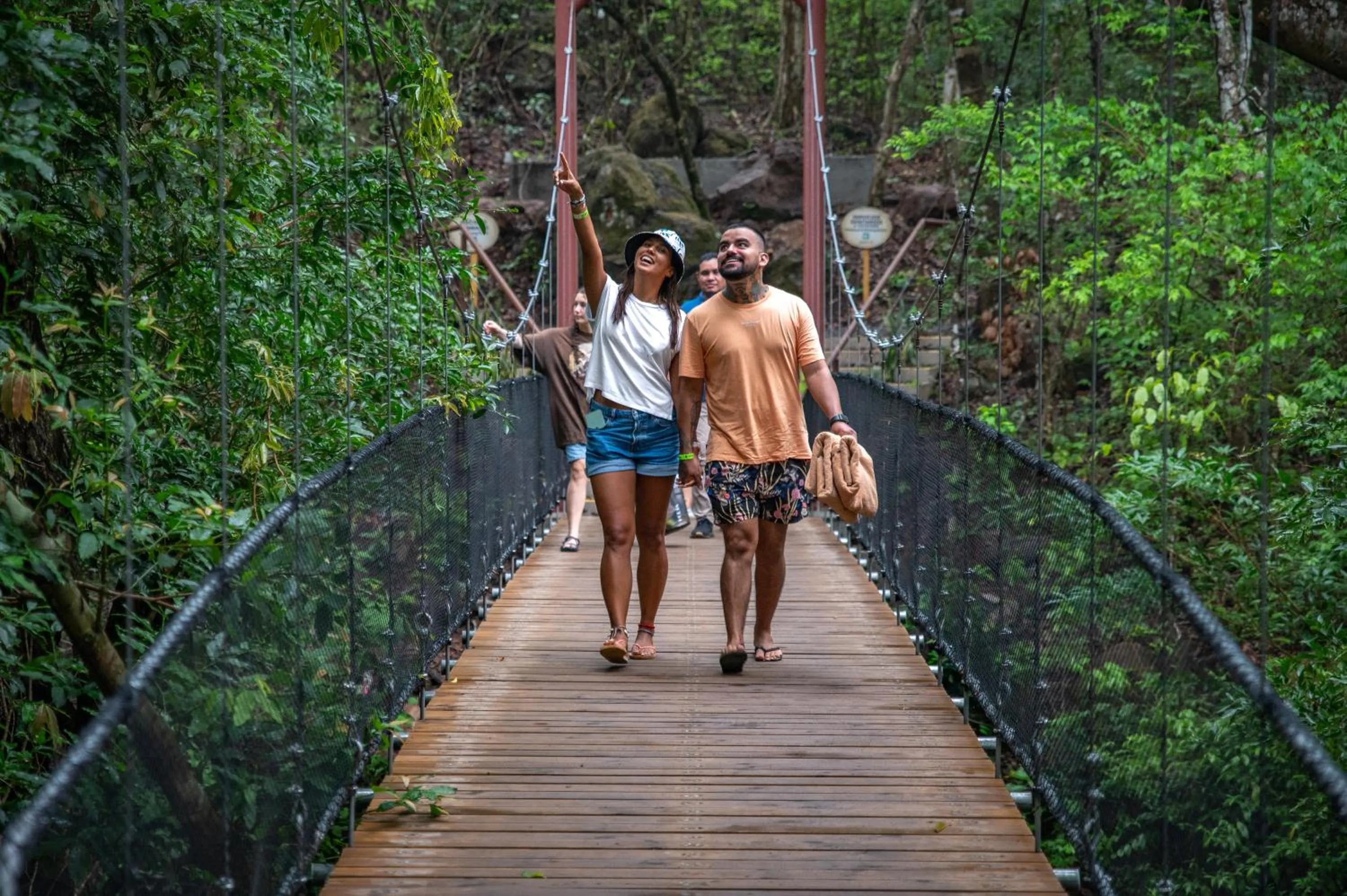 Hot Spring Bath in Hacienda Guachipelin Volcano Ranch Hotel & Hot Springs