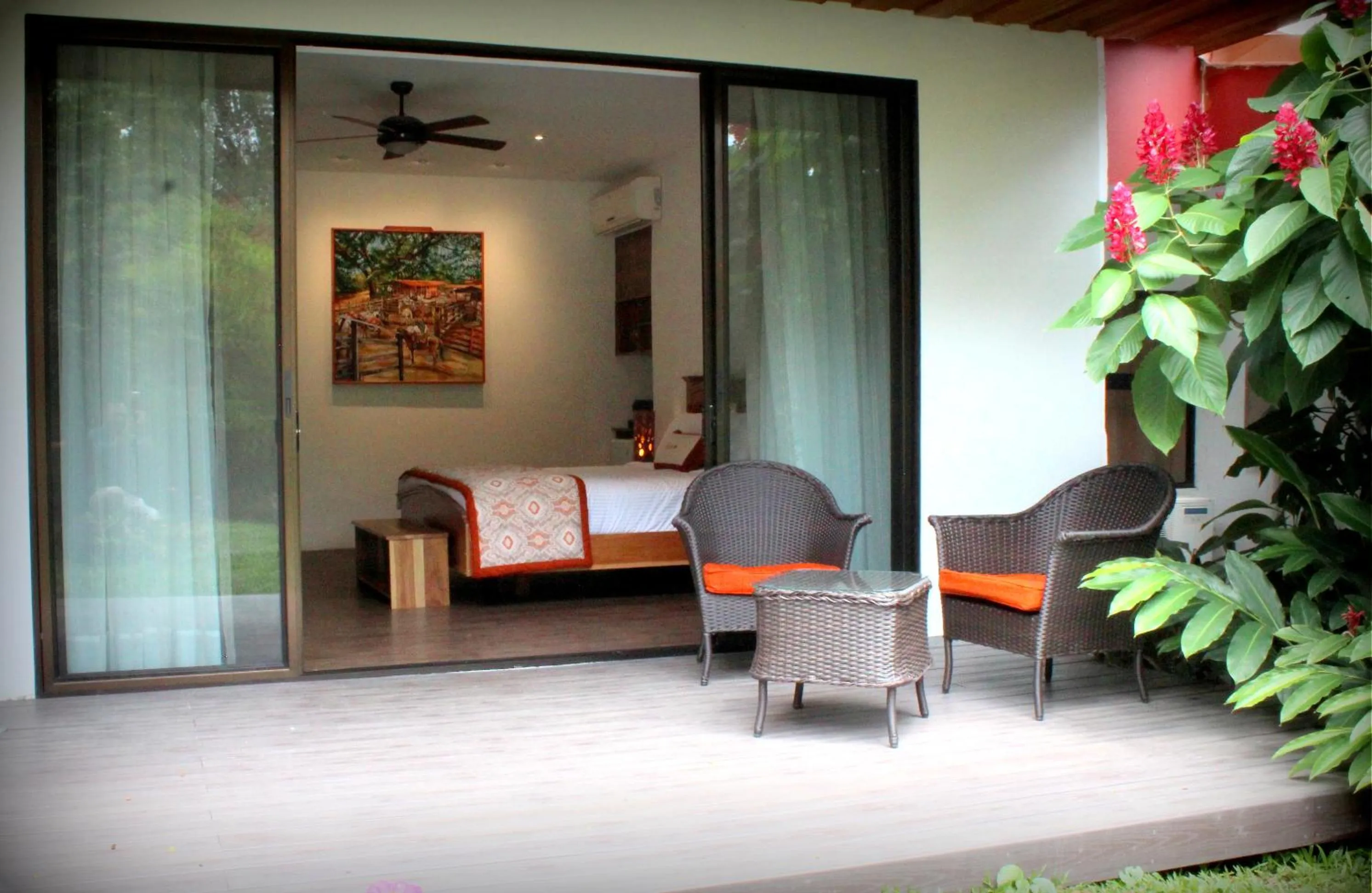 Patio in Hacienda Guachipelin Volcano Ranch Hotel & Hot Springs