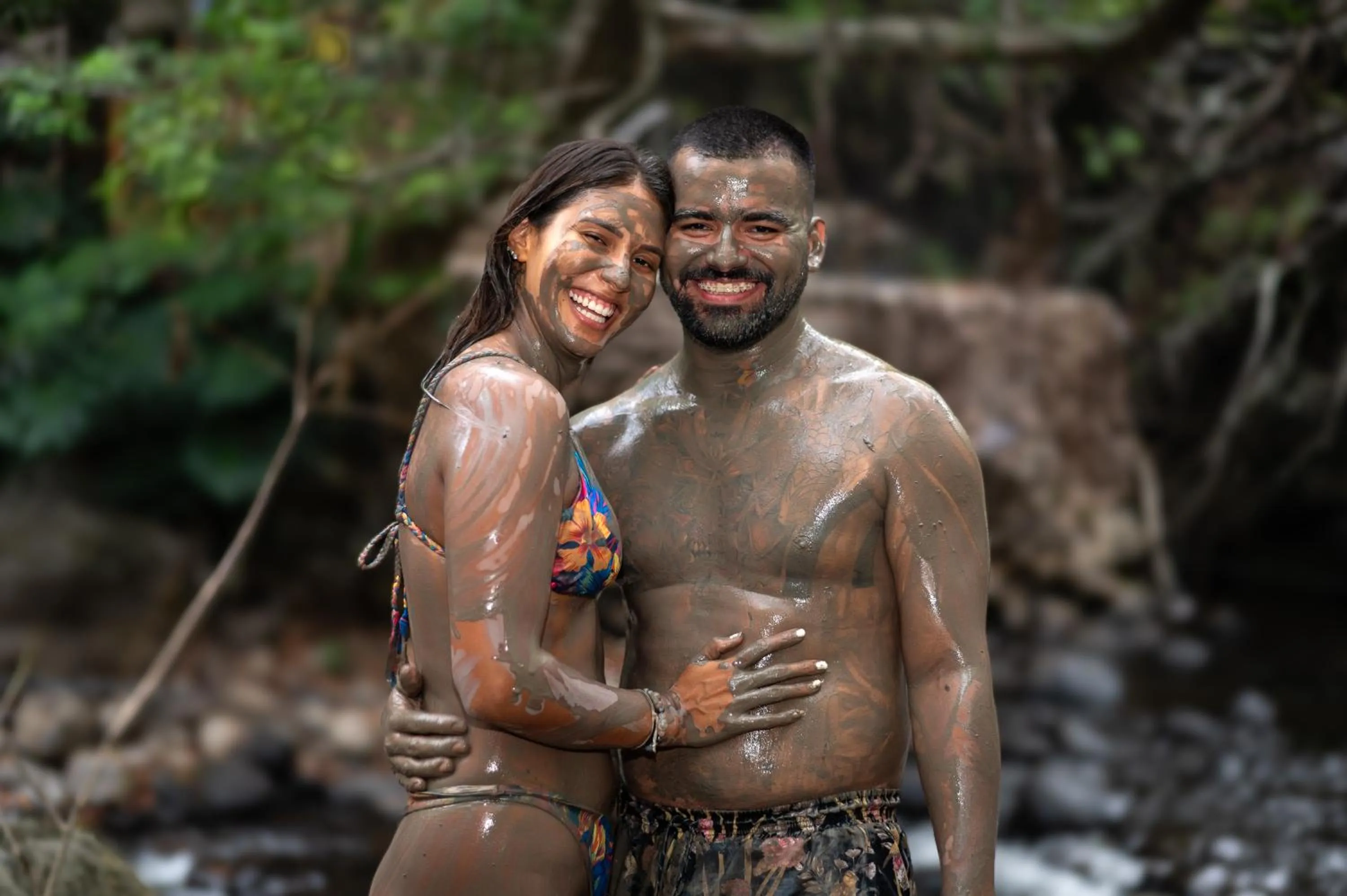 Hot Spring Bath in Hacienda Guachipelin Volcano Ranch Hotel & Hot Springs