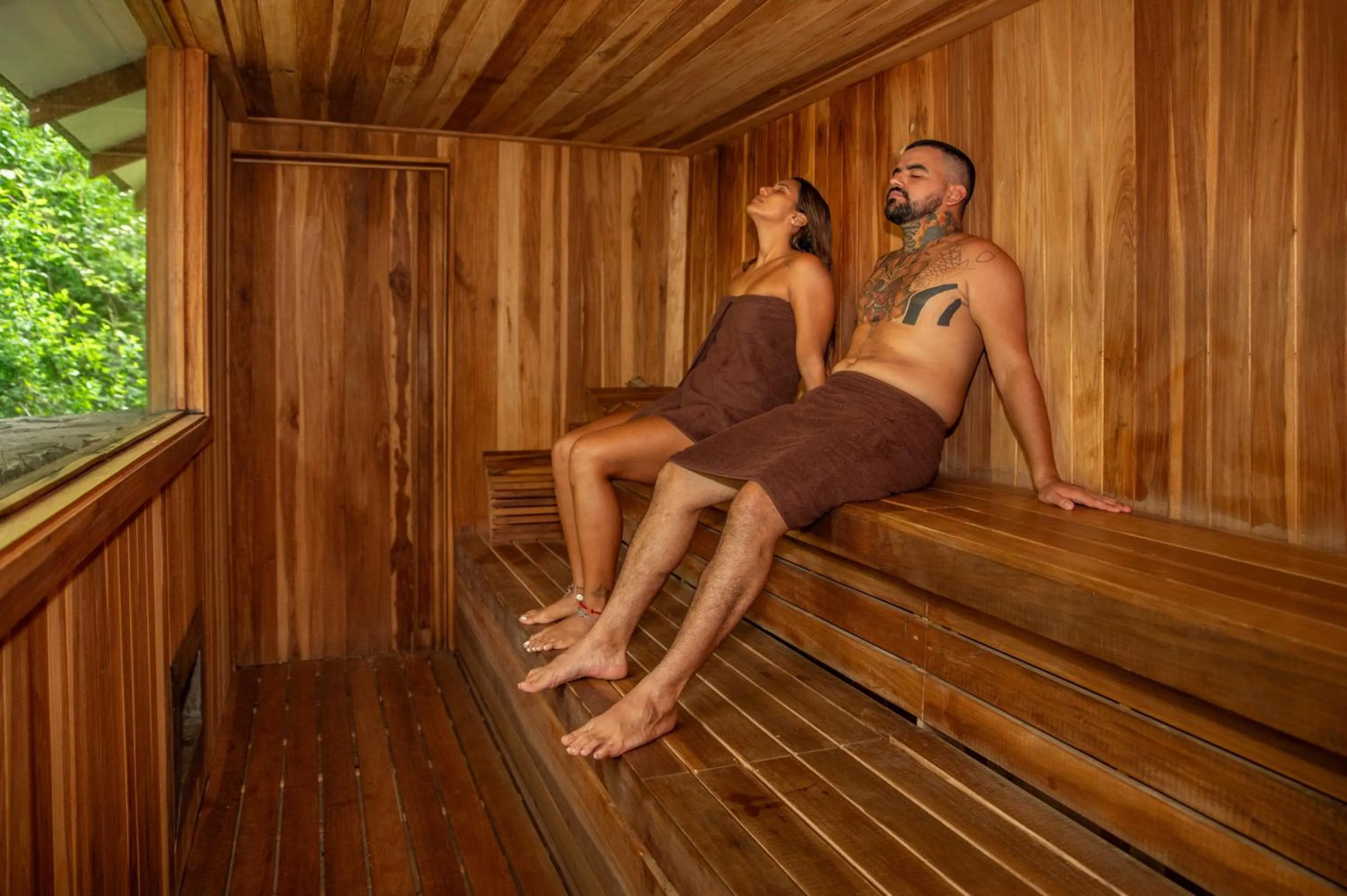 Sauna in Hacienda Guachipelin Volcano Ranch Hotel & Hot Springs