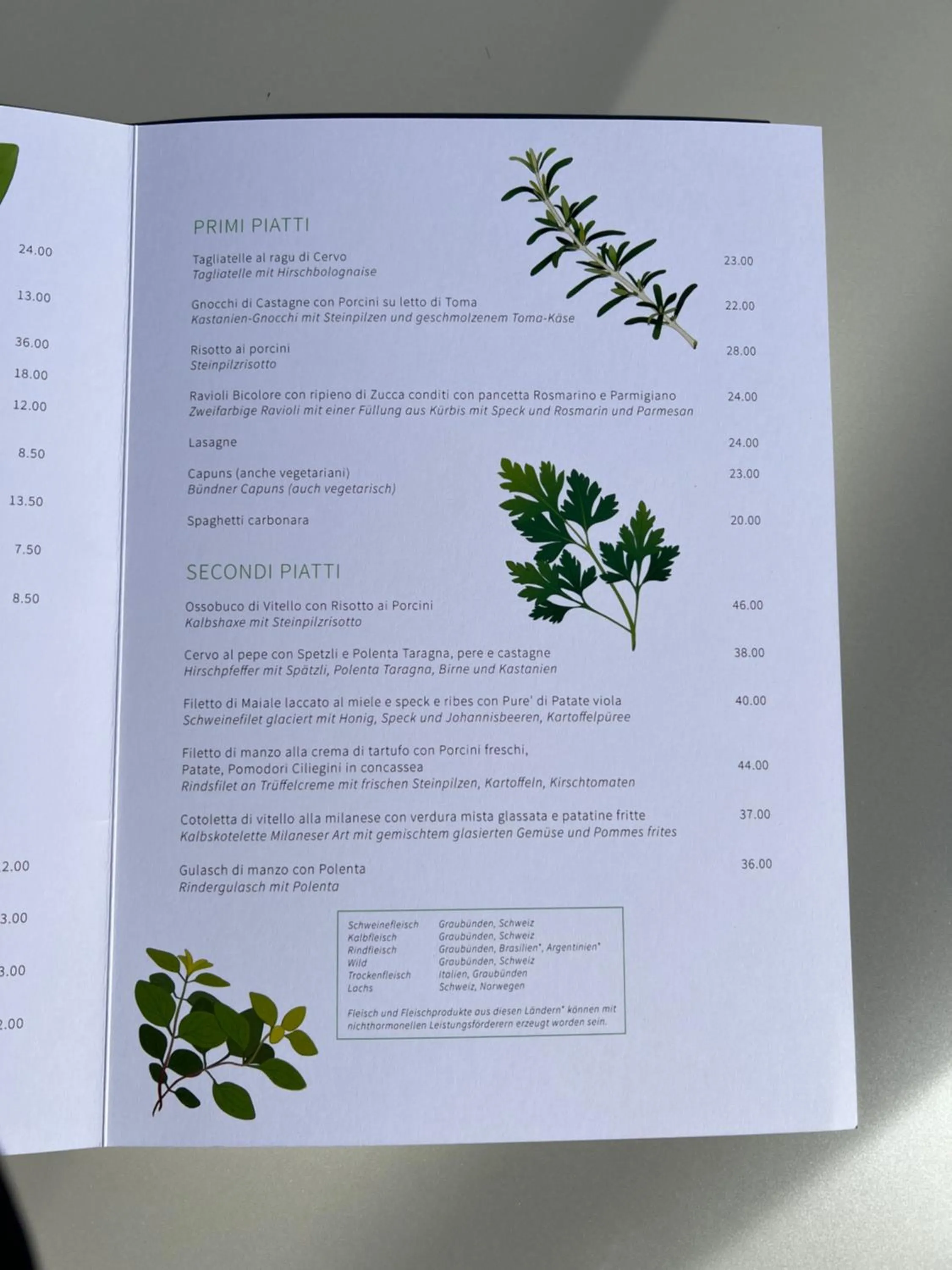 Text overlay in Hotel und Restaurant Alpina