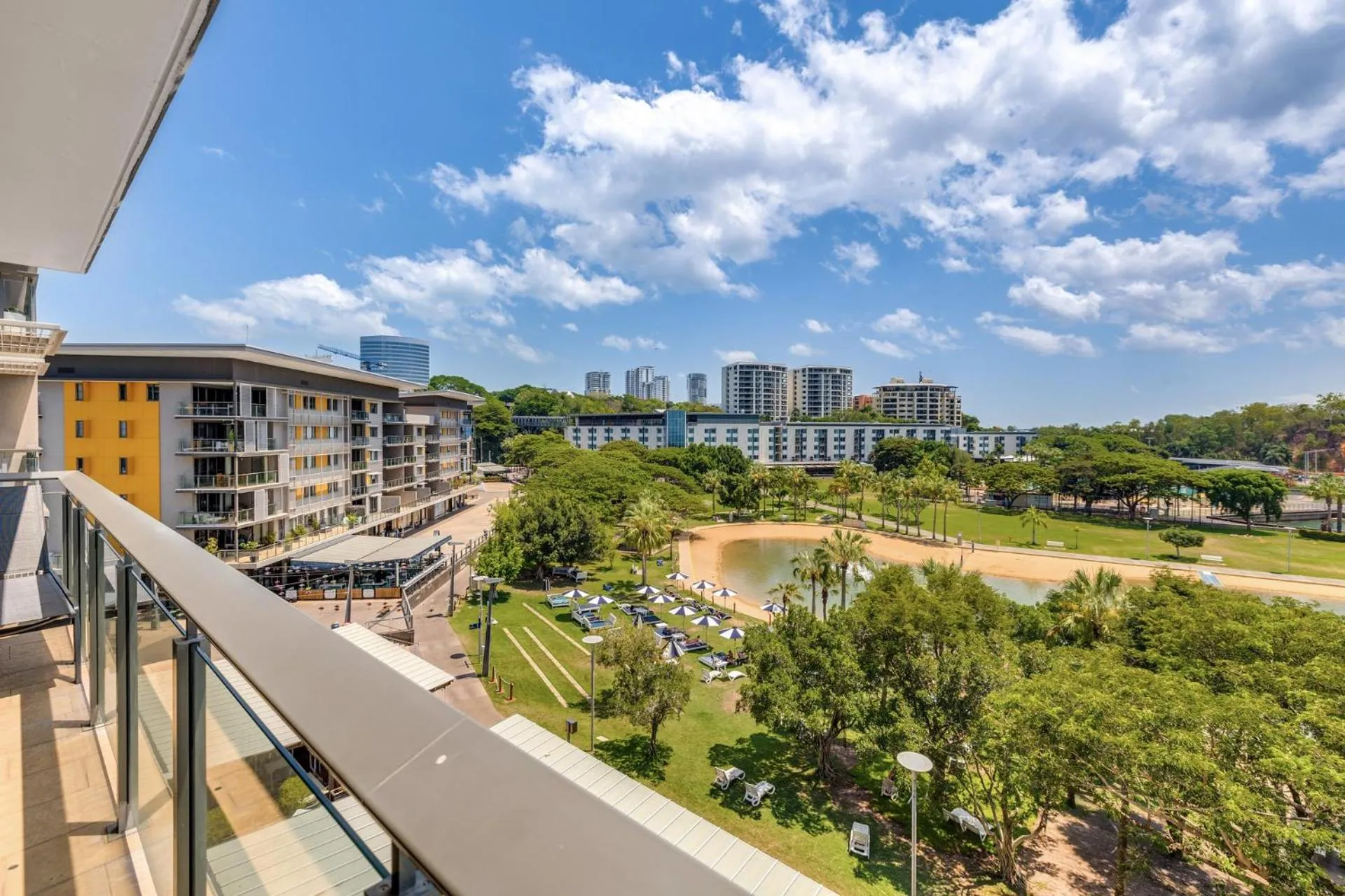 Balcony/Terrace in Darwin Waterfront Short Stay Apartments