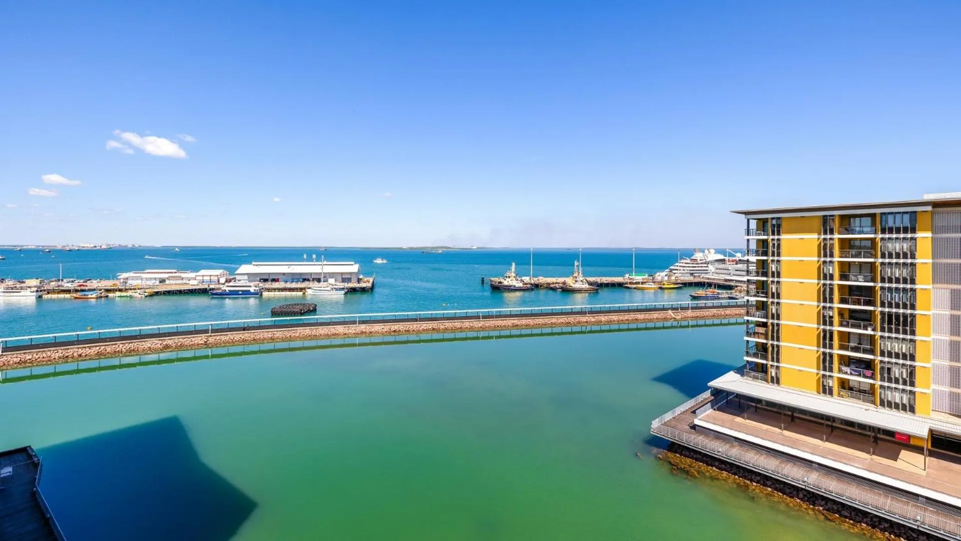 Sea view in Darwin Waterfront Short Stay Apartments