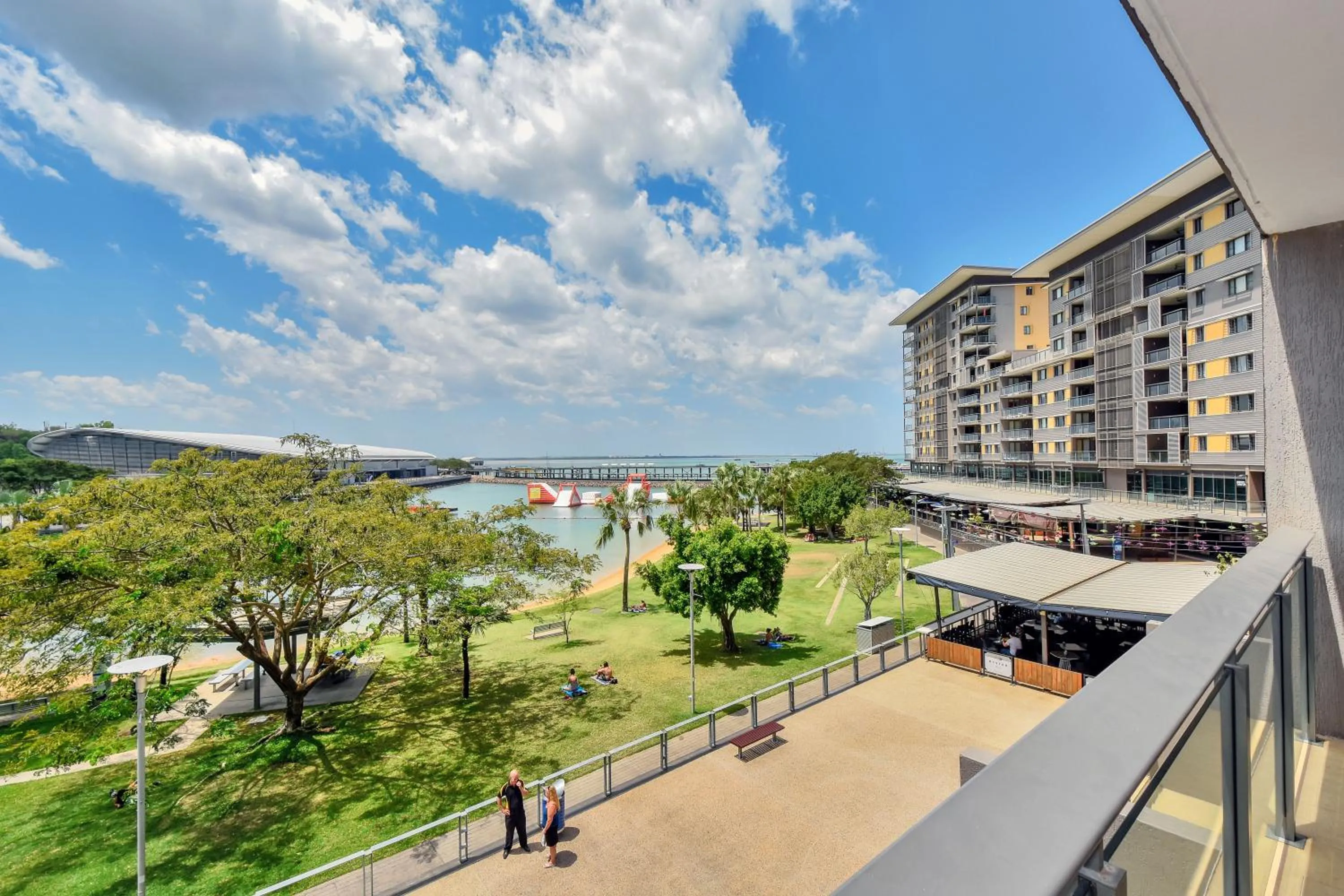 Balcony/Terrace in Darwin Waterfront Short Stay Apartments