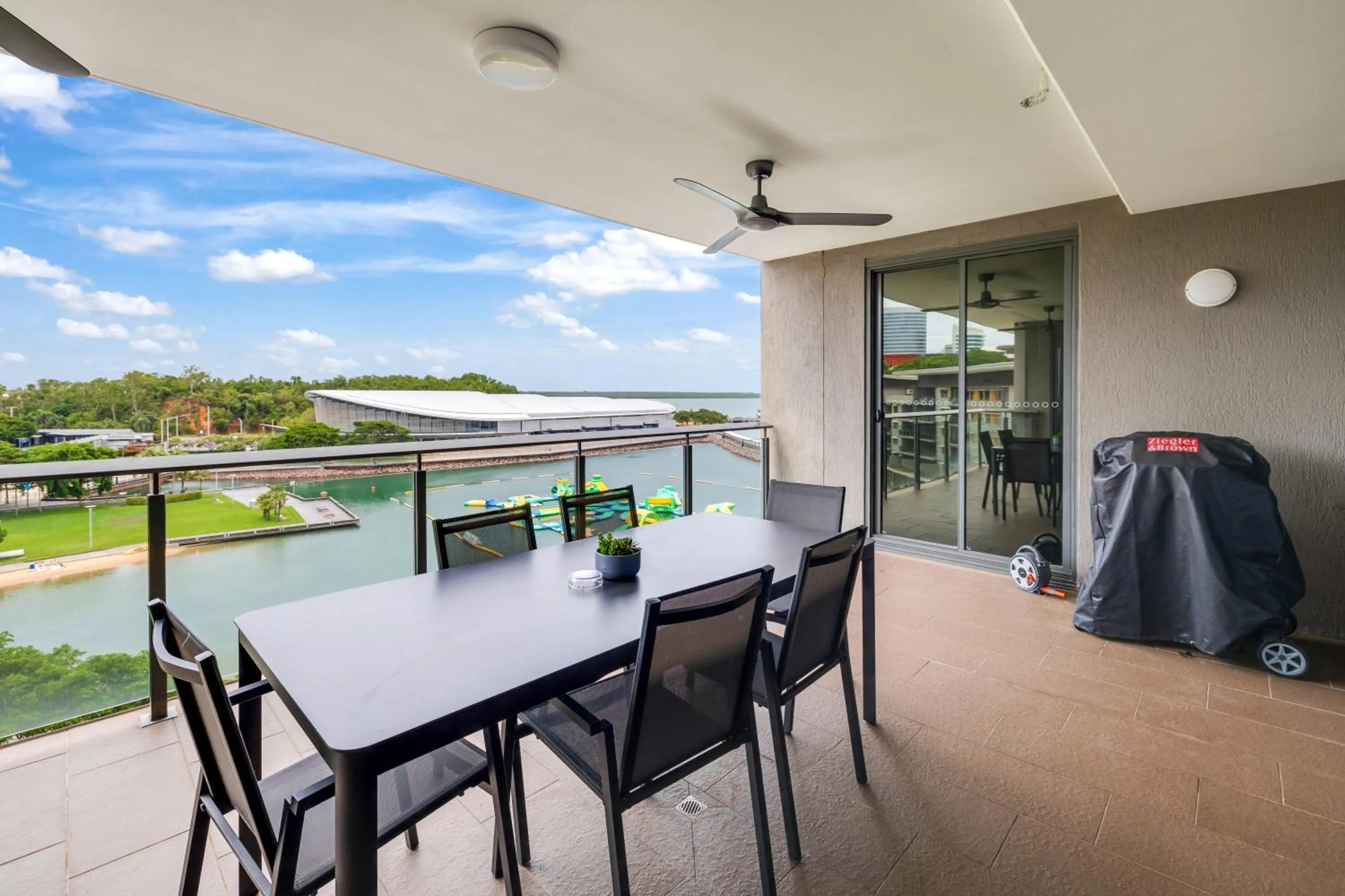 Balcony/Terrace in Darwin Waterfront Short Stay Apartments
