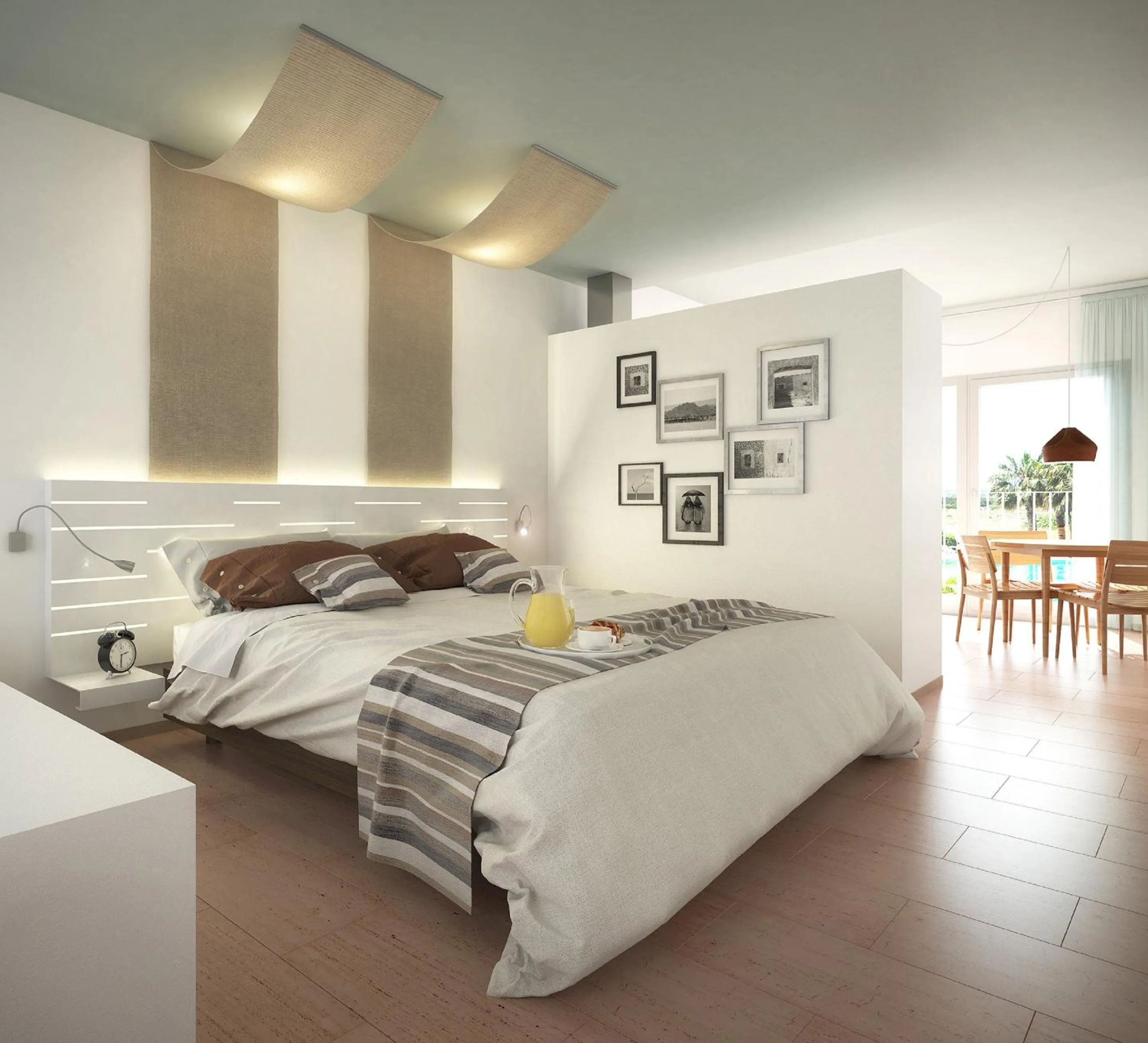 Property building, Bed in Apartamentos Castaví