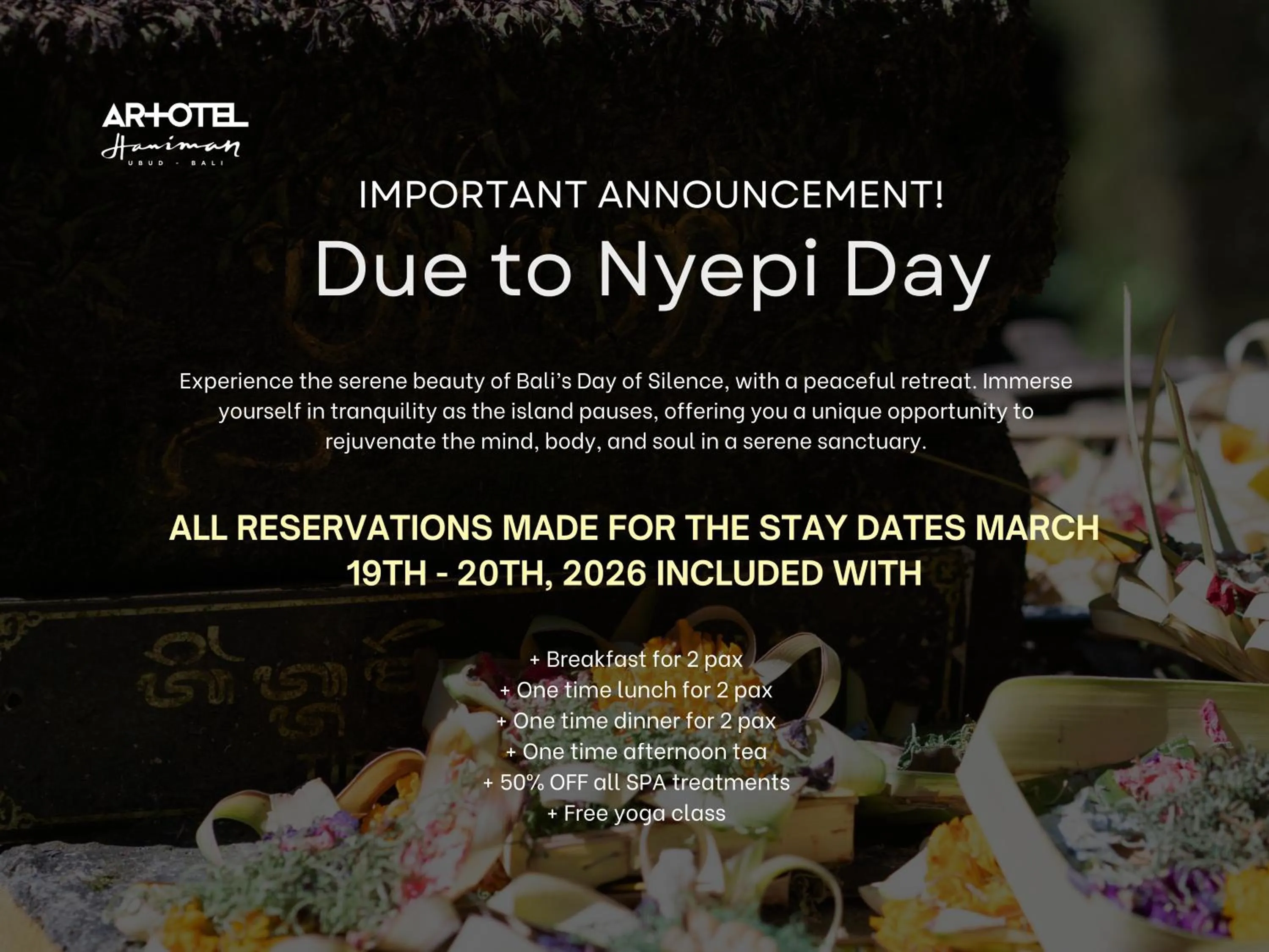 room service in ARTOTEL Haniman Ubud