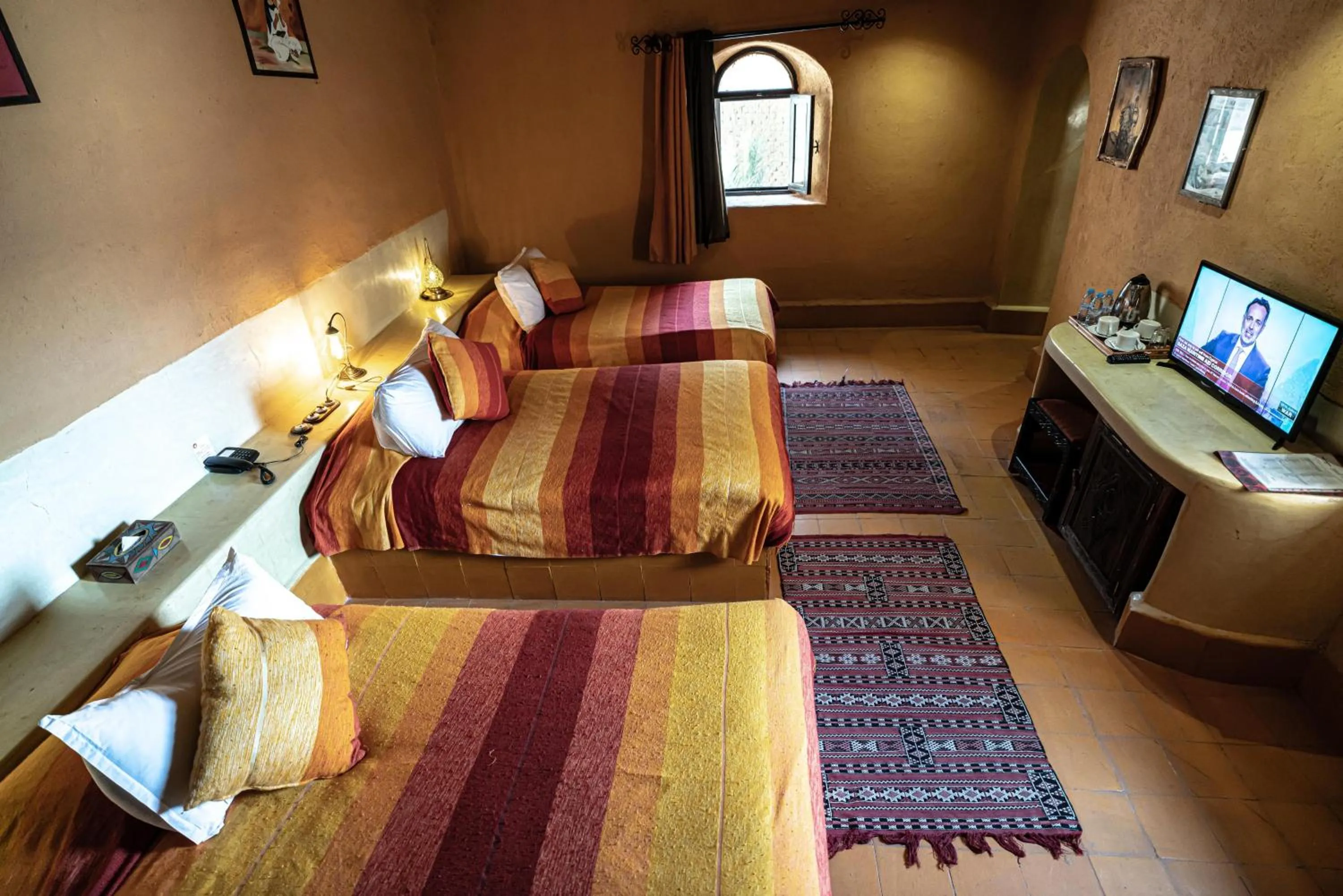 Bed in Kasbah Hotel Tombouctou