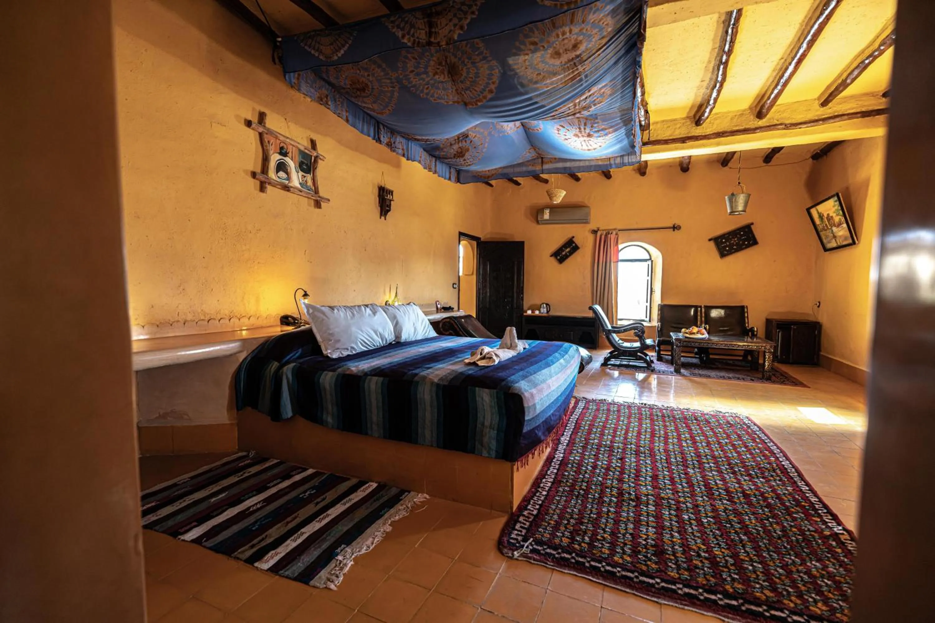 Bed in Kasbah Hotel Tombouctou