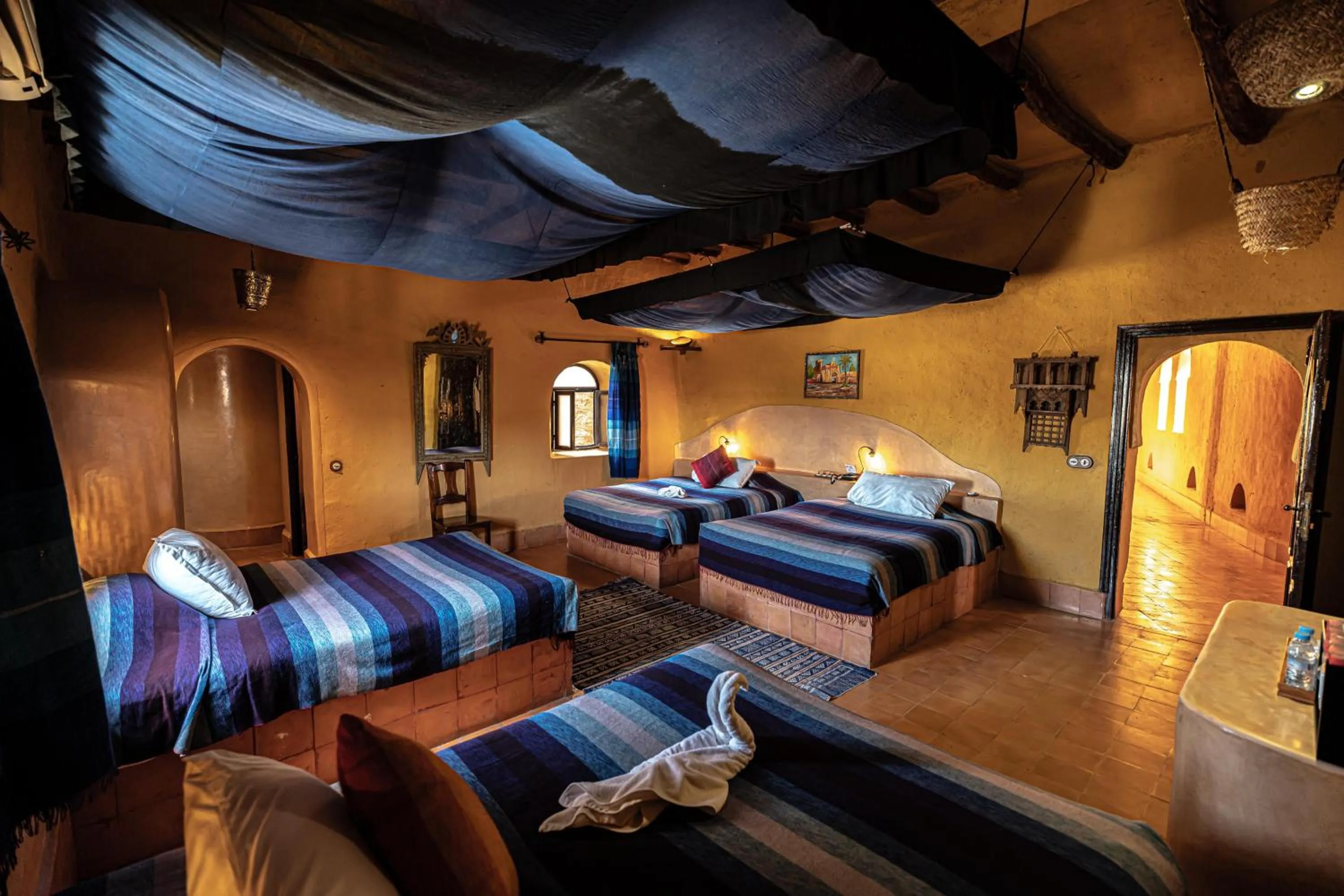 Bed in Kasbah Hotel Tombouctou