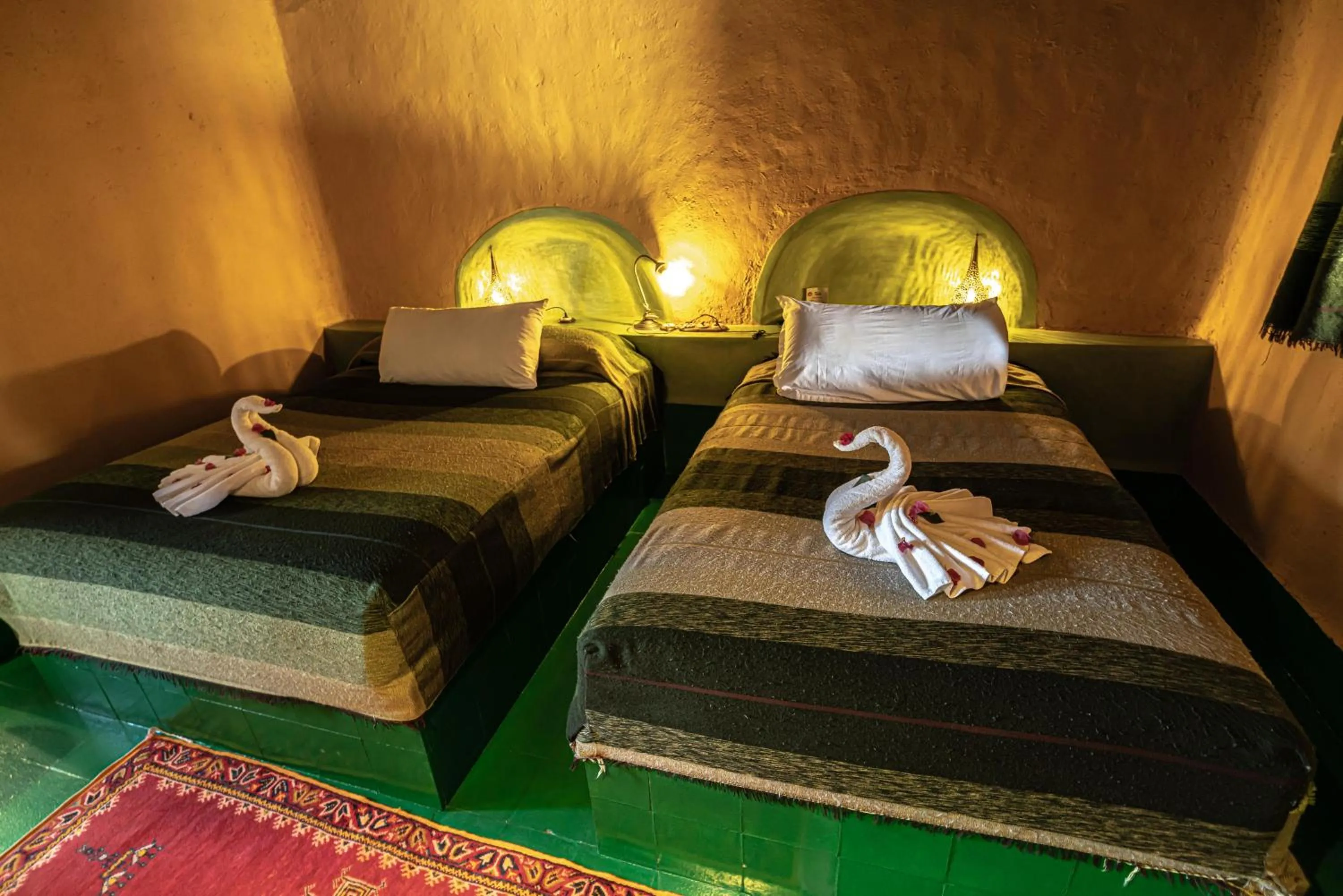 Bed in Kasbah Hotel Tombouctou