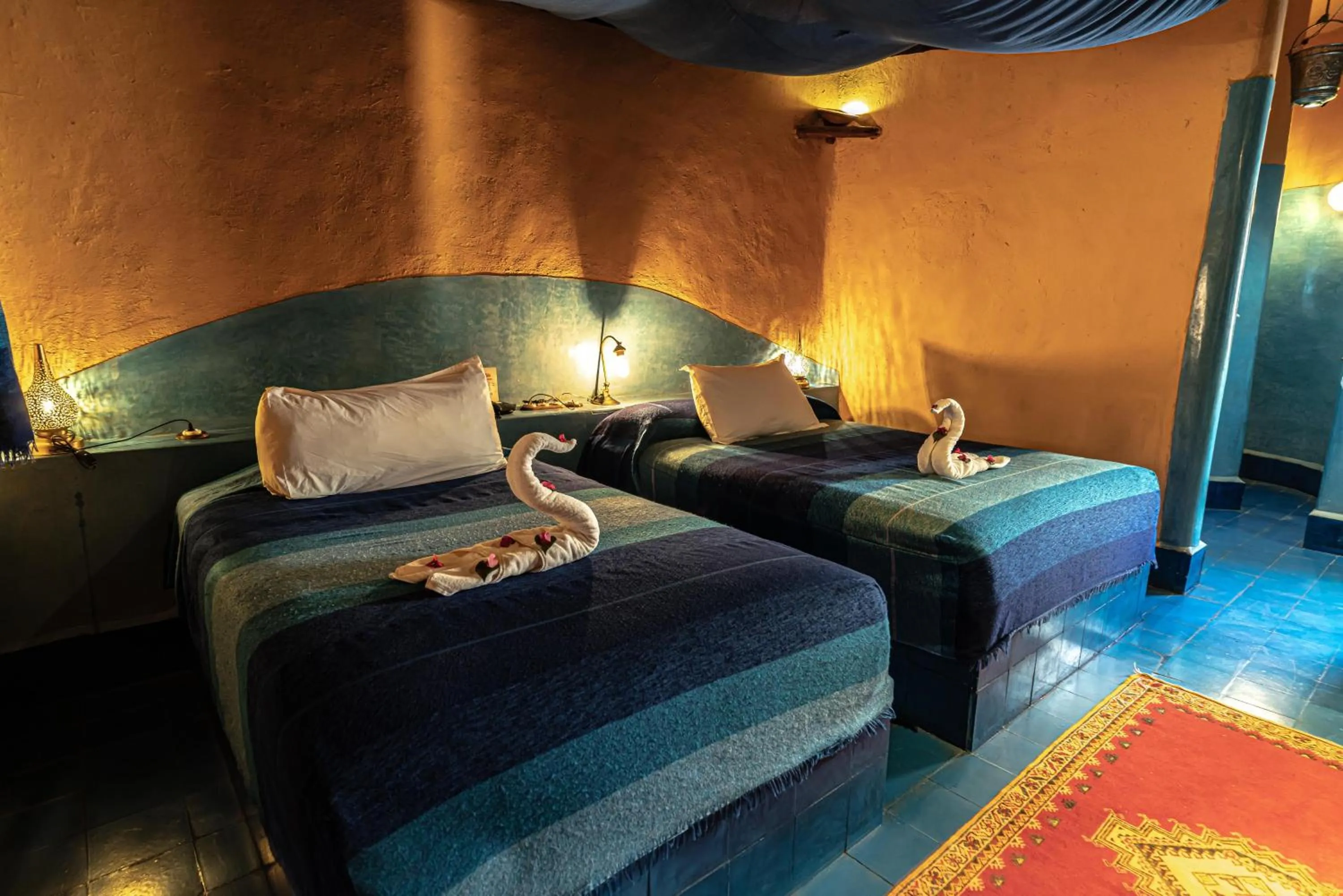 Bed in Kasbah Hotel Tombouctou