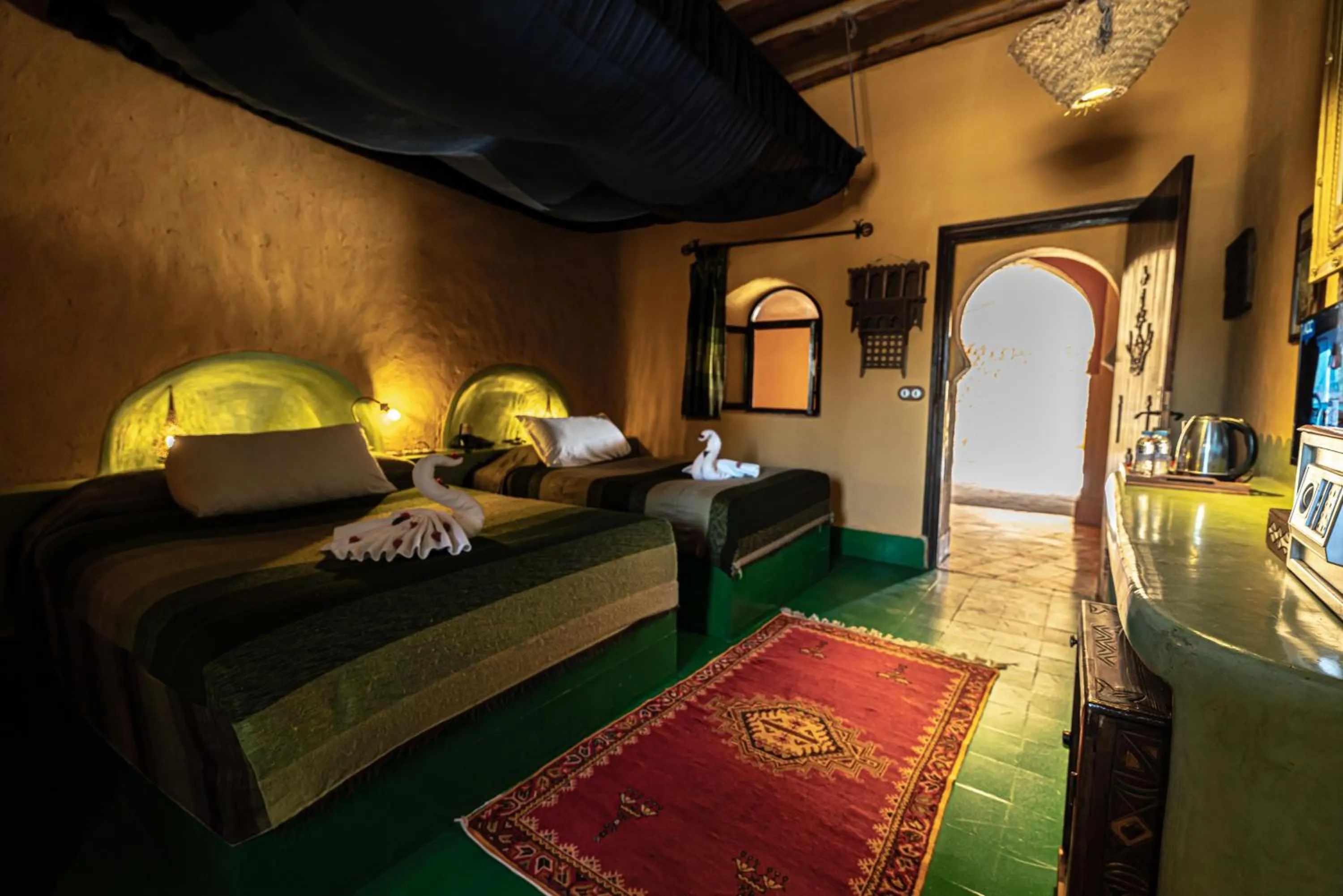 Bed in Kasbah Hotel Tombouctou