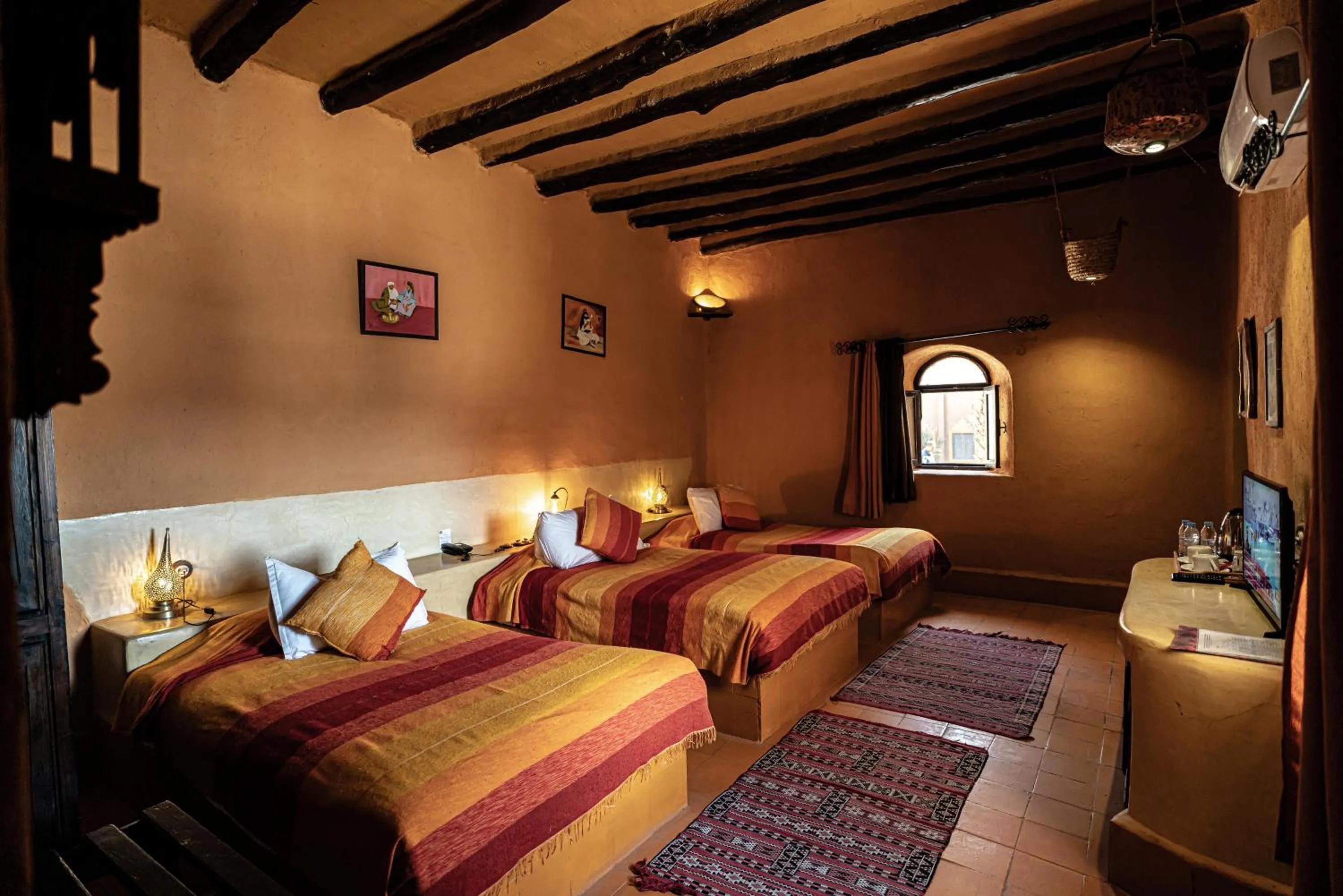 Bed in Kasbah Hotel Tombouctou