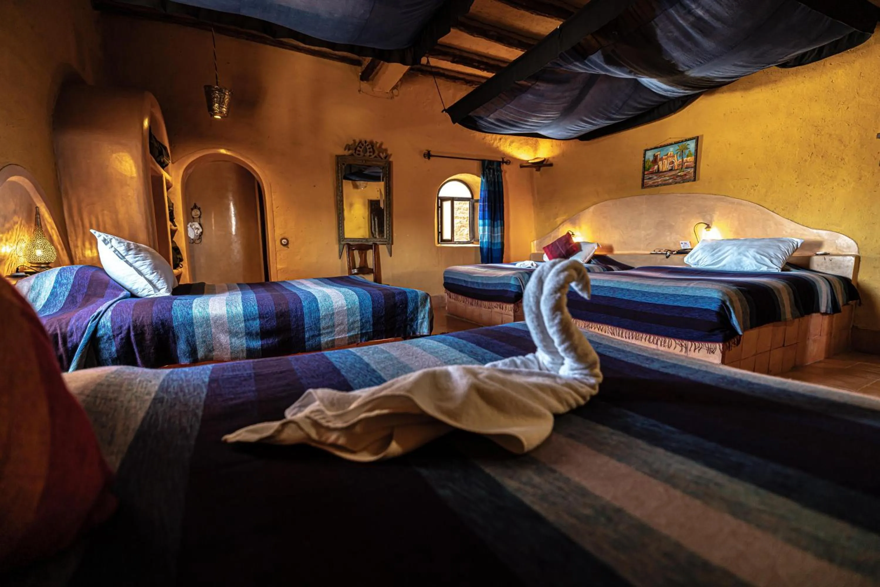 Bed in Kasbah Hotel Tombouctou