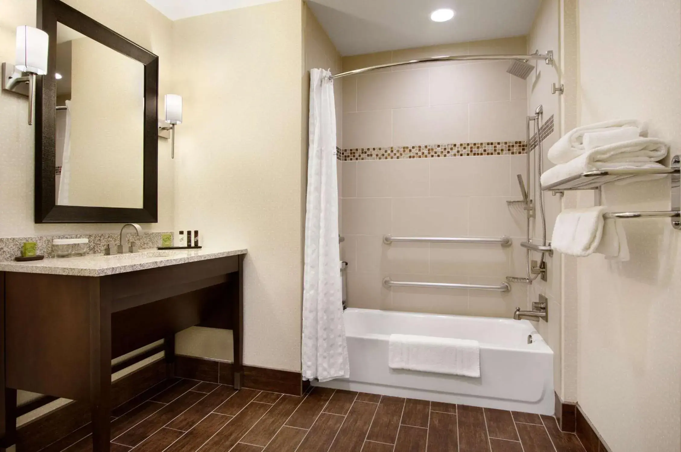 King Suite with Accessible Tub - Mobility and Hearing Access/Non-Smoking in Embassy Suites by Hilton Fayetteville Fort Bragg King Suite with Accessible Tub - Mobility and Hearing Access/Non-Smoking in Embassy Suites by Hilton Fayetteville Fort Bragg